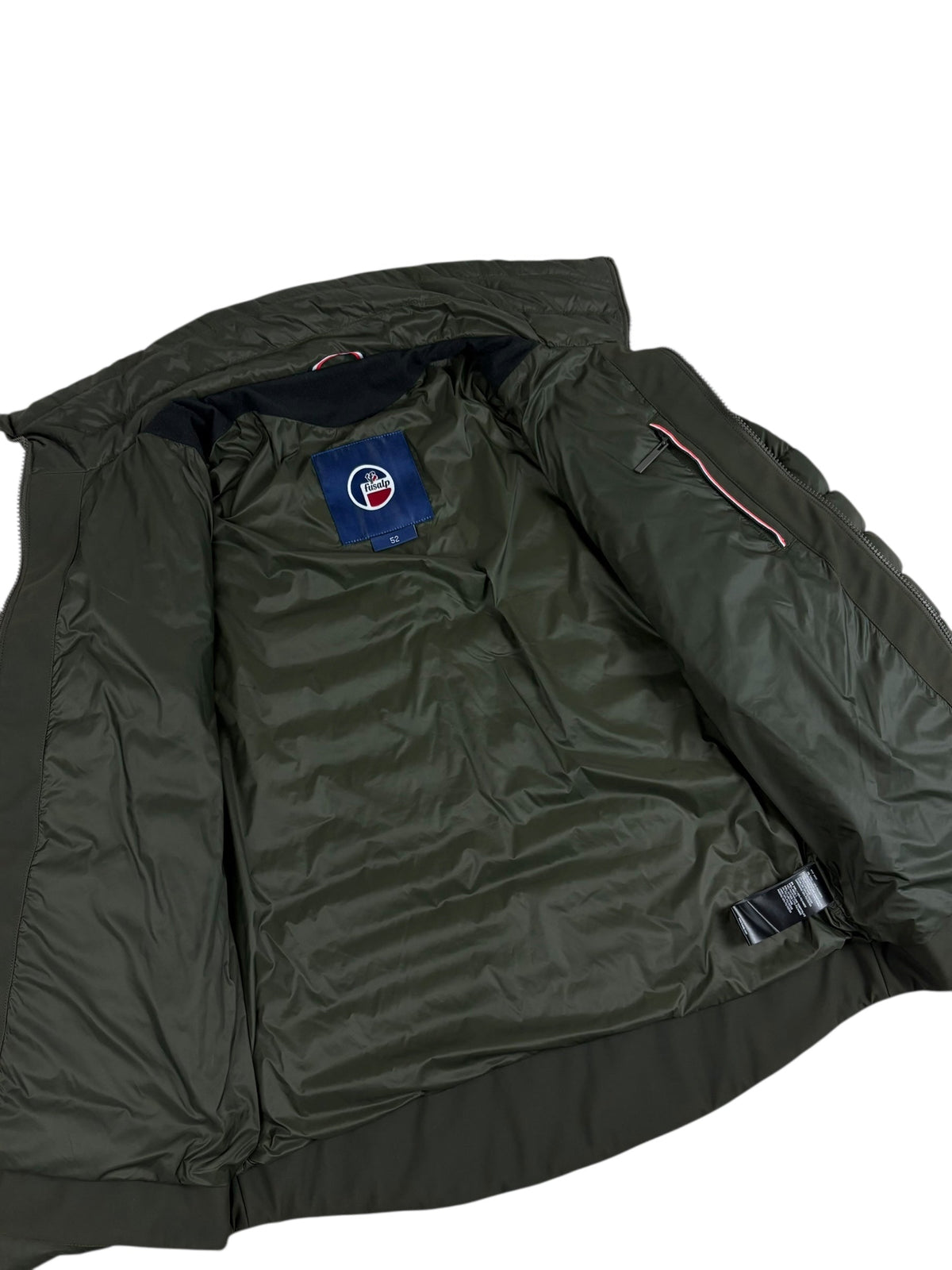 Daunenjacke Fusalp in Khaki, Größe 52 - Detail