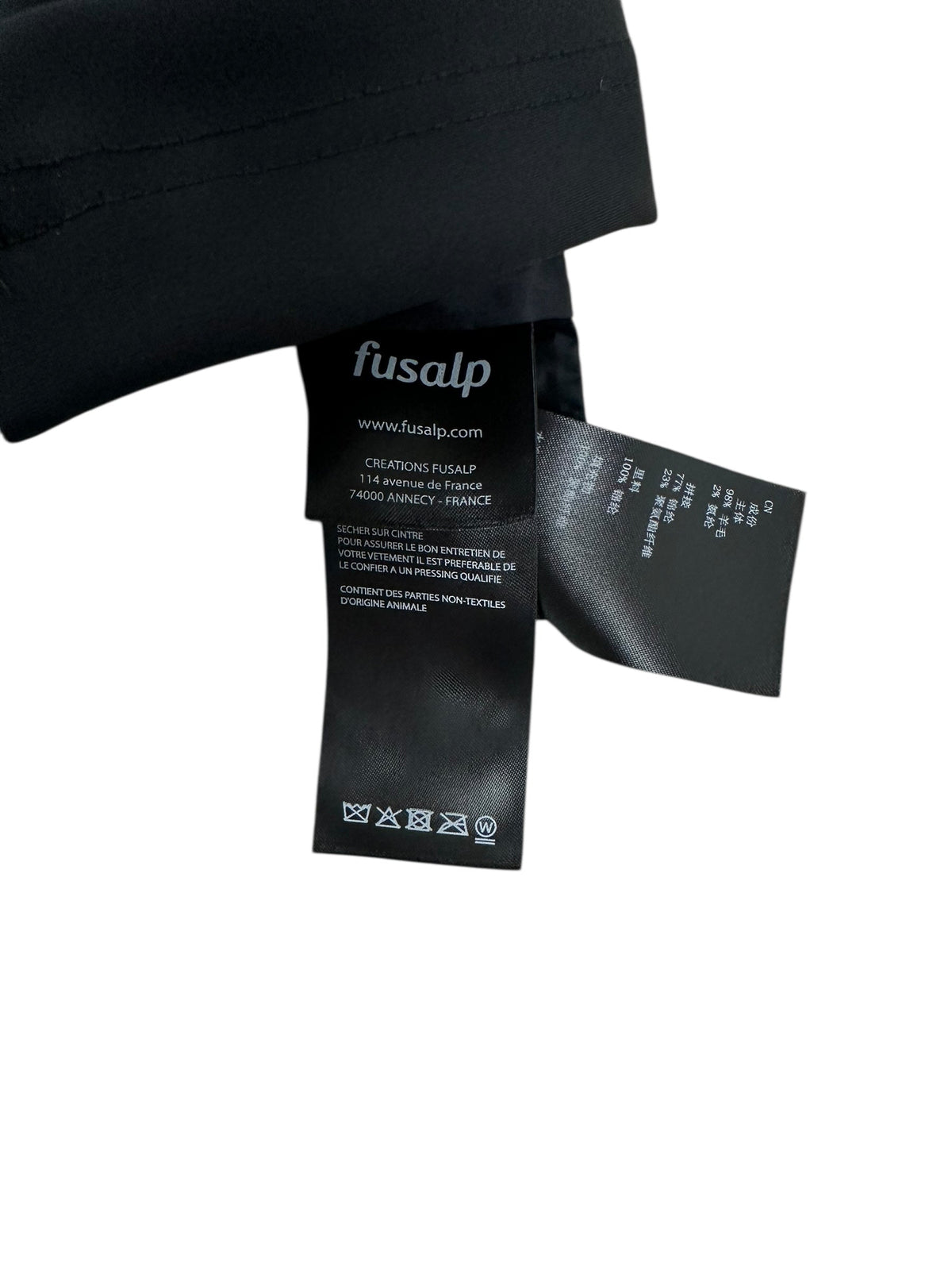 Veste Fusalp gris / noir taille S - Détail