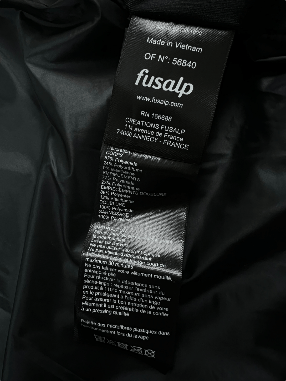 VESTE FUSALP - NB08 SHOP