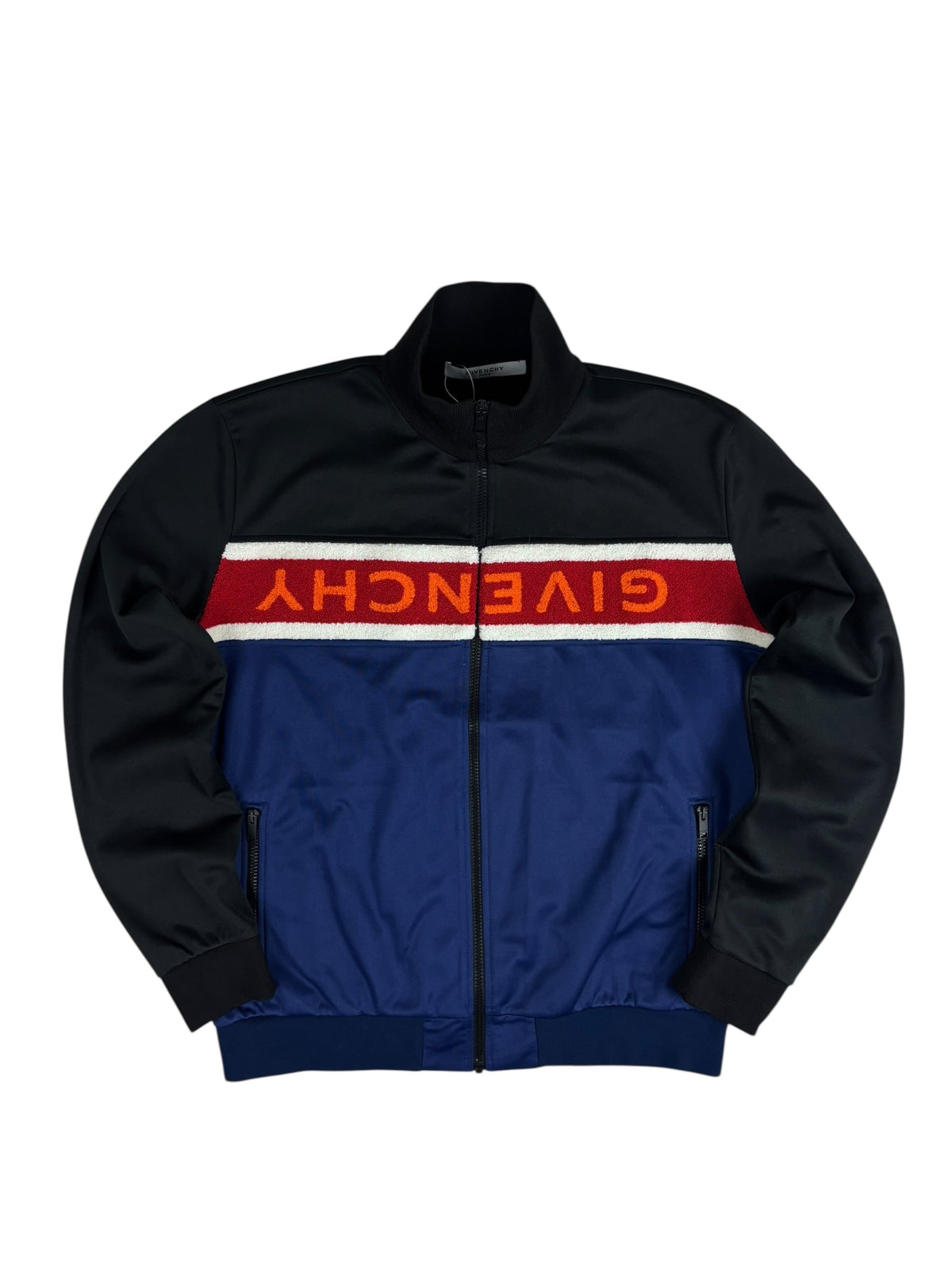 Gilet Givenchy noir / marine taille XL - Vue de face