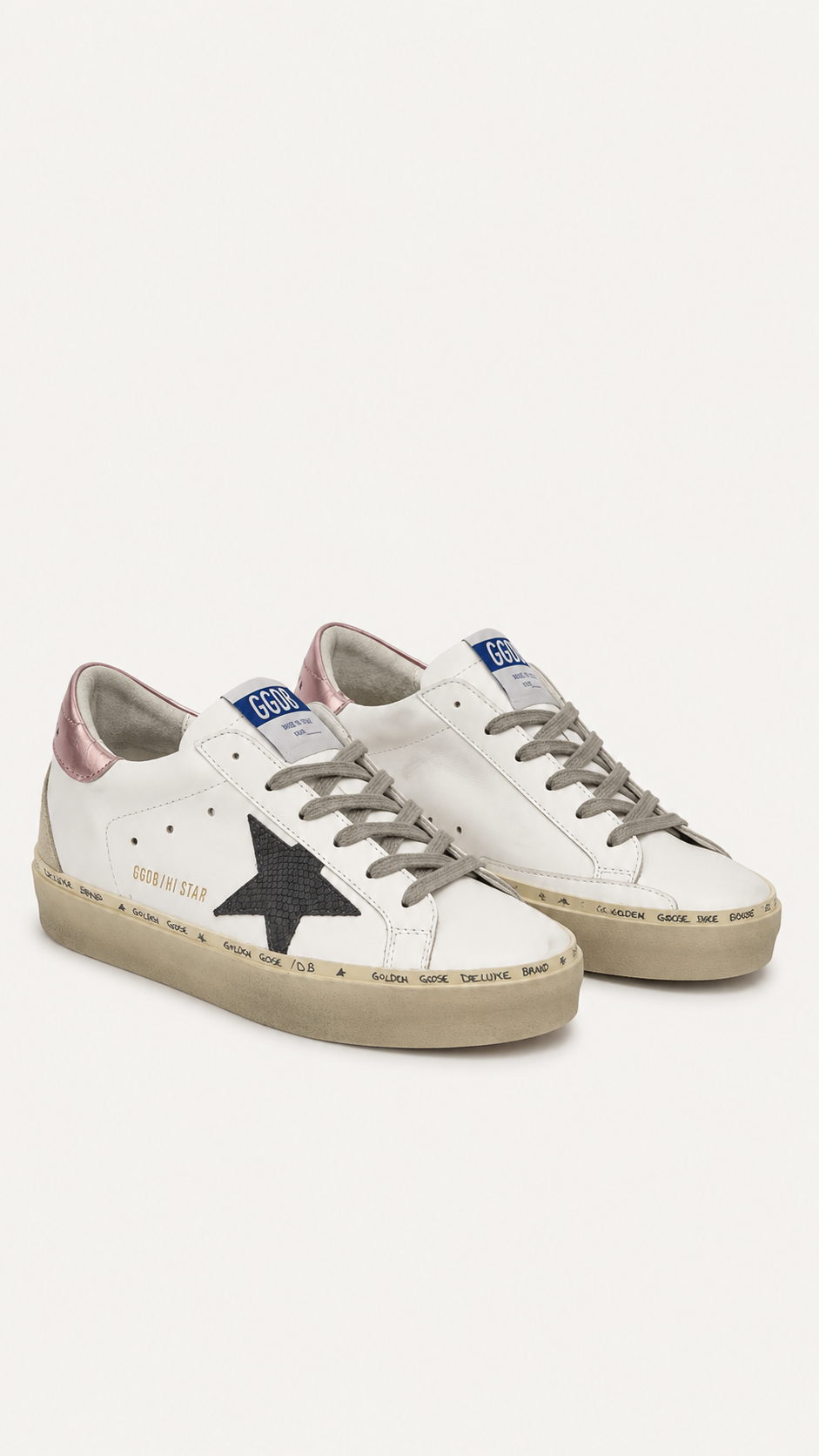 Sneakers Golden Goose Hi Star Classic With Spur blanc, seconde main authentifiée NB08 — vue 1