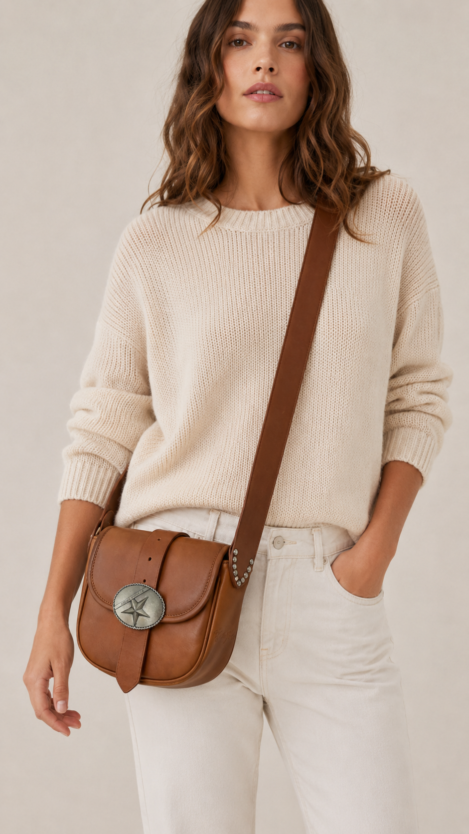 Sac Golden Goose Rodeo Bag Star marron taille UNI, autre angle — vue 3