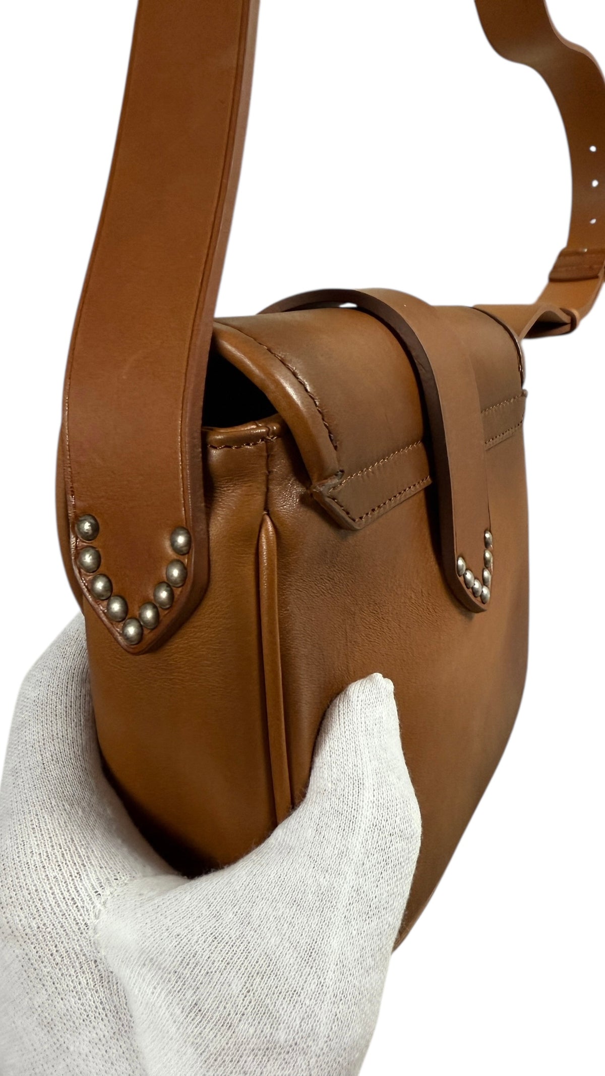Sac Golden Goose Rodeo Bag Star marron taille UNI, détail matière et finitions — vue 6
