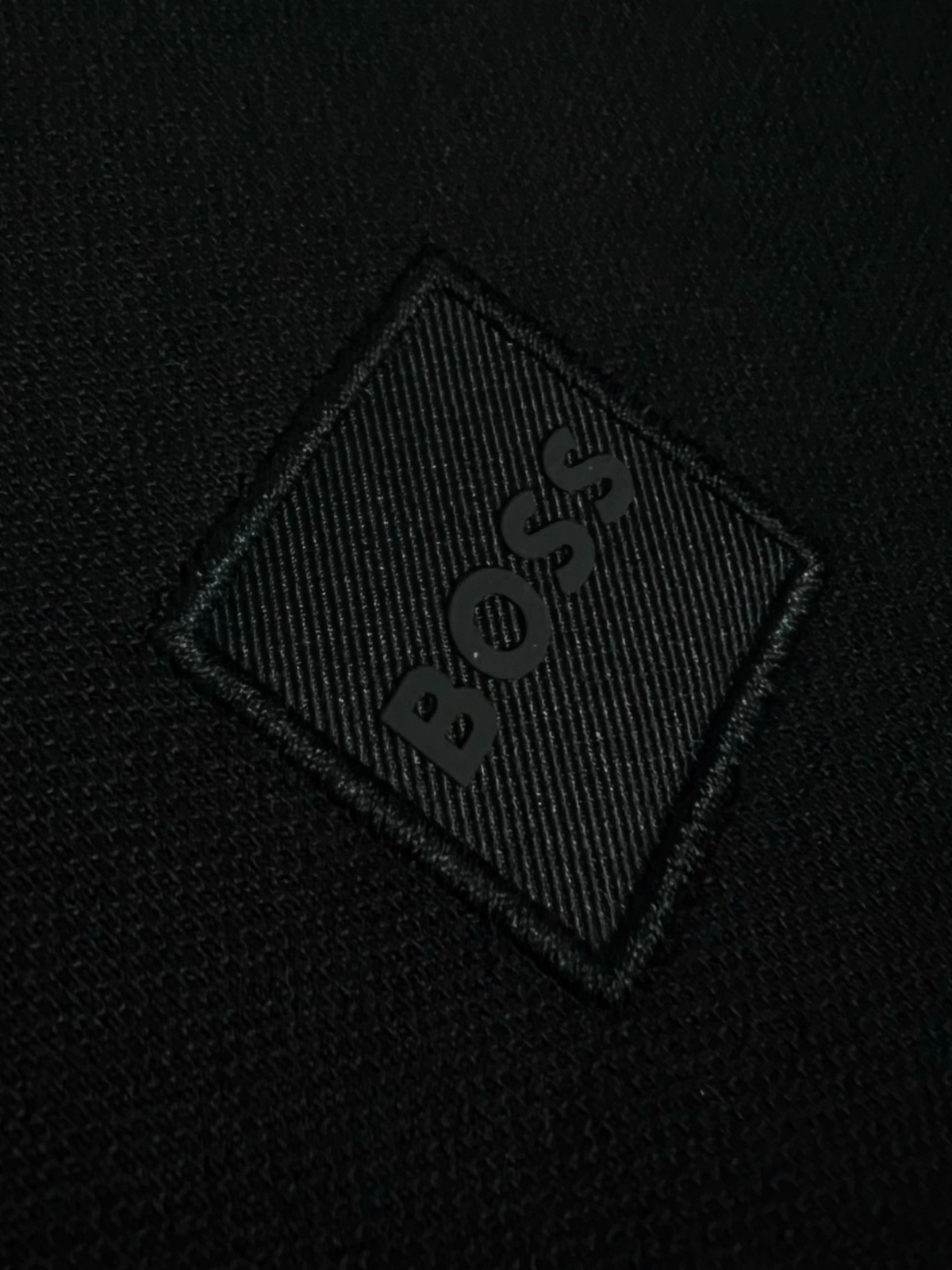 Polo Hugo Boss bleu marine taille S - Détail