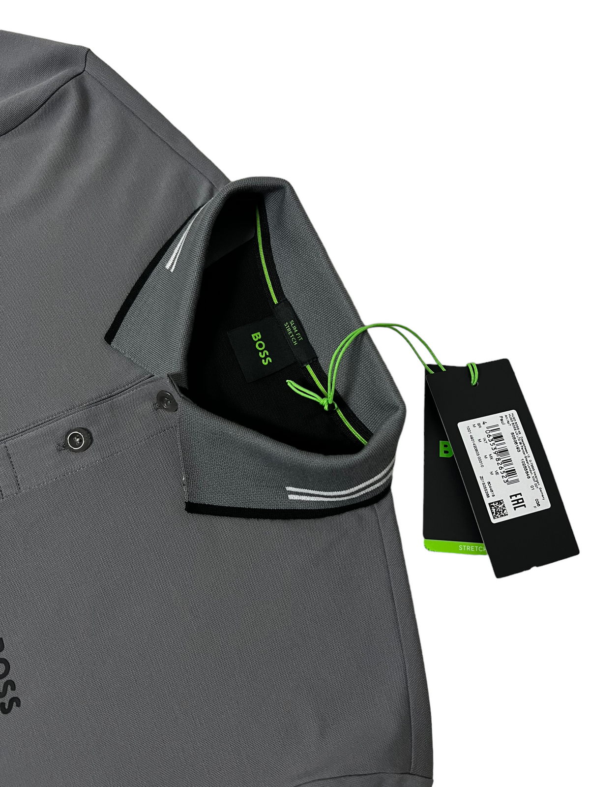 Polo Hugo Boss gris taille S - Vue de dos