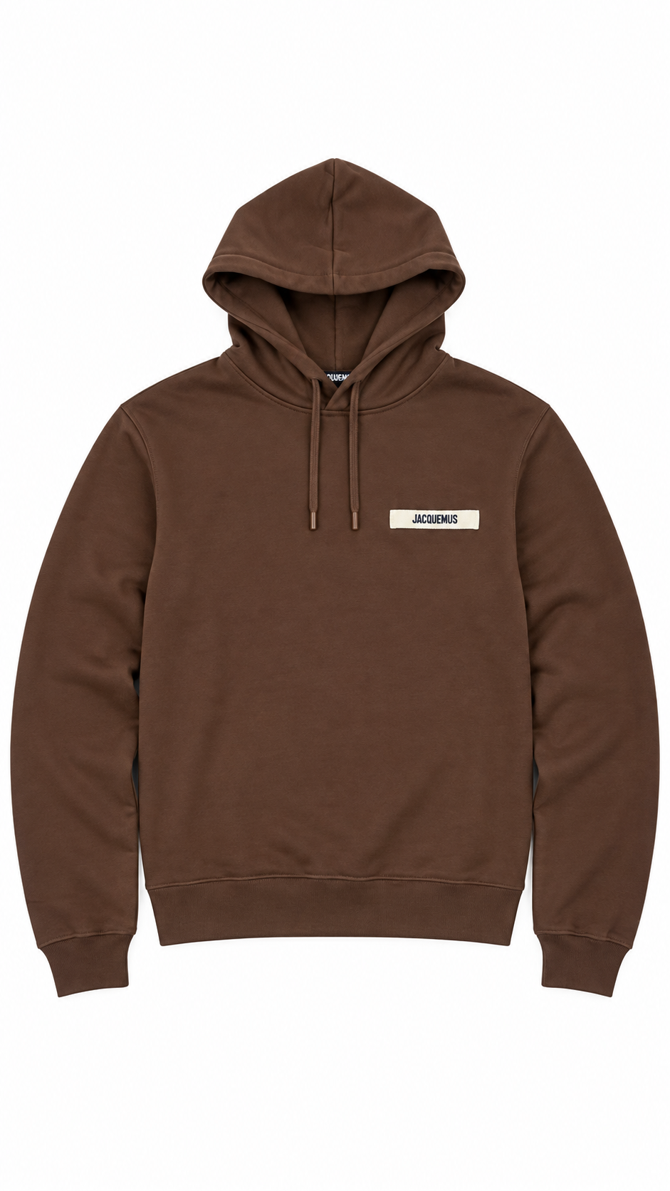 Sweat-shirt Hoodie Jacquemus Gros Grain marron, neuf — vue 1