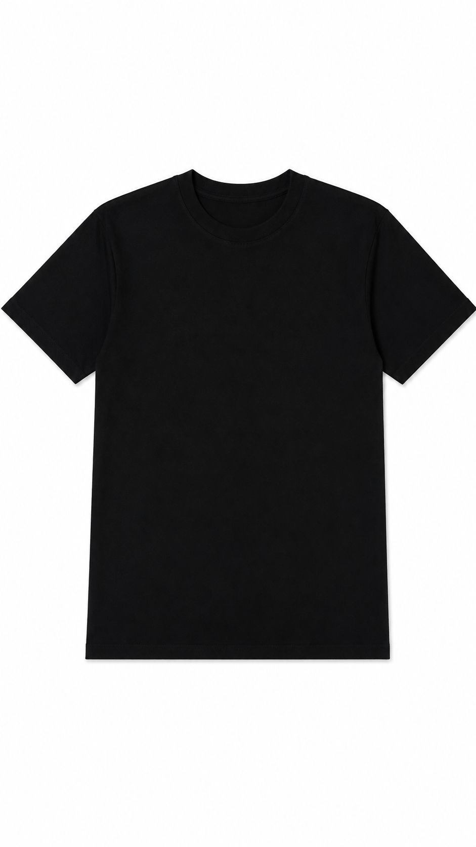 T-shirt Gros Grain Jacquemus noir neuf, col rond à côtes en détail — vue 3