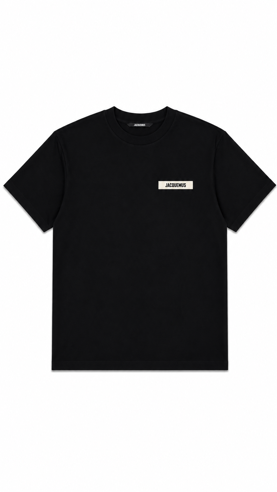 T-shirt Jacquemus Le T-shirt Gros Grain noir neuf - vue 1/4