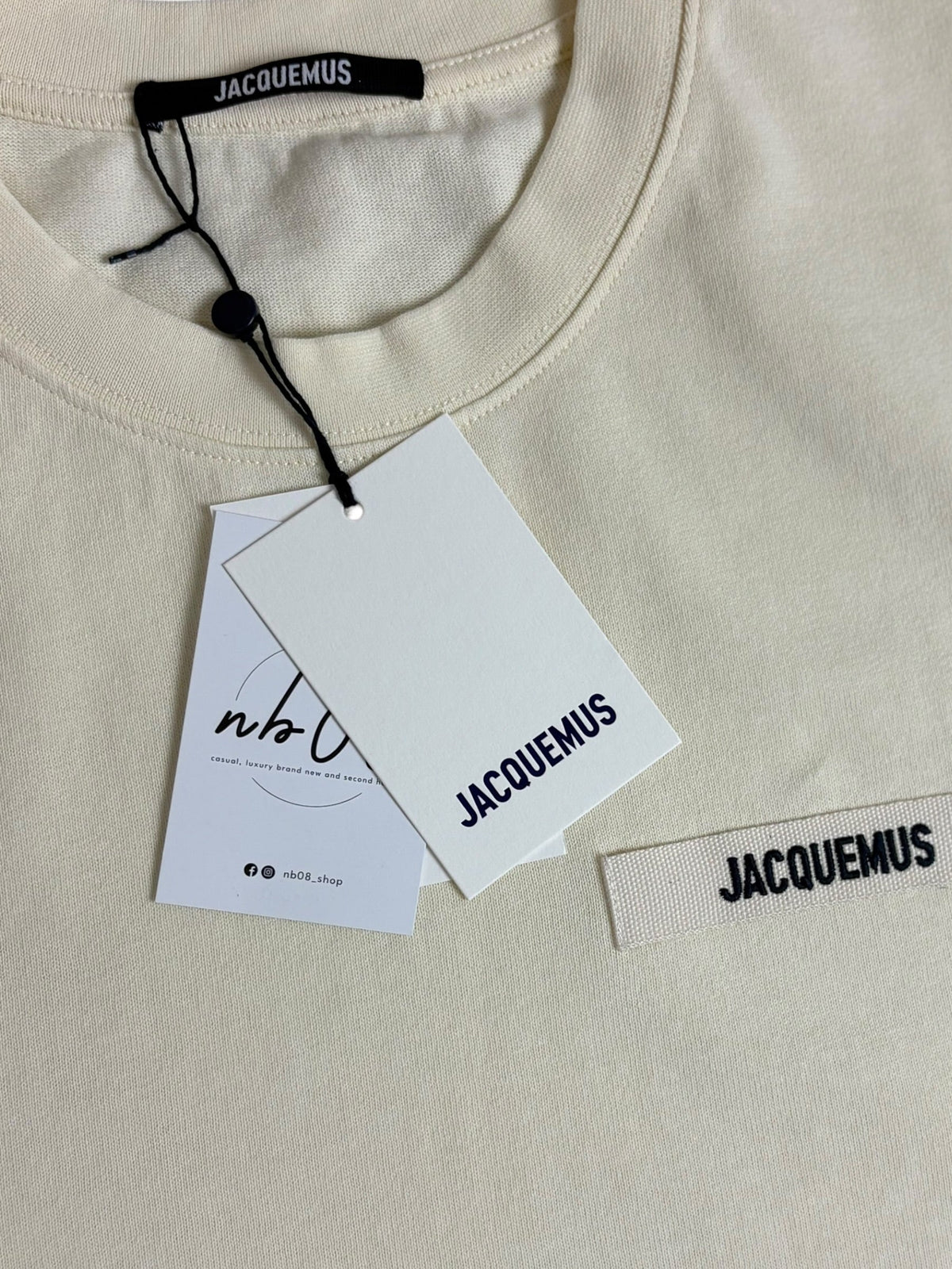 Tee-shirt Jacquemus Gros Grain beige taille S - vue 2