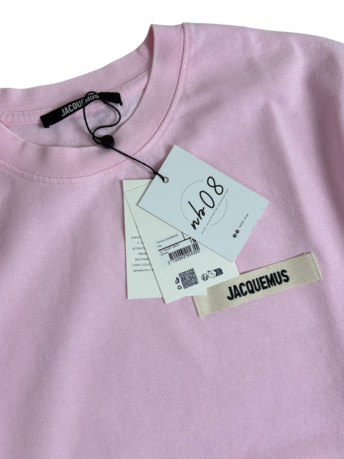 Tee-shirt Jacquemus Gros Grain rose taille S - vue 2