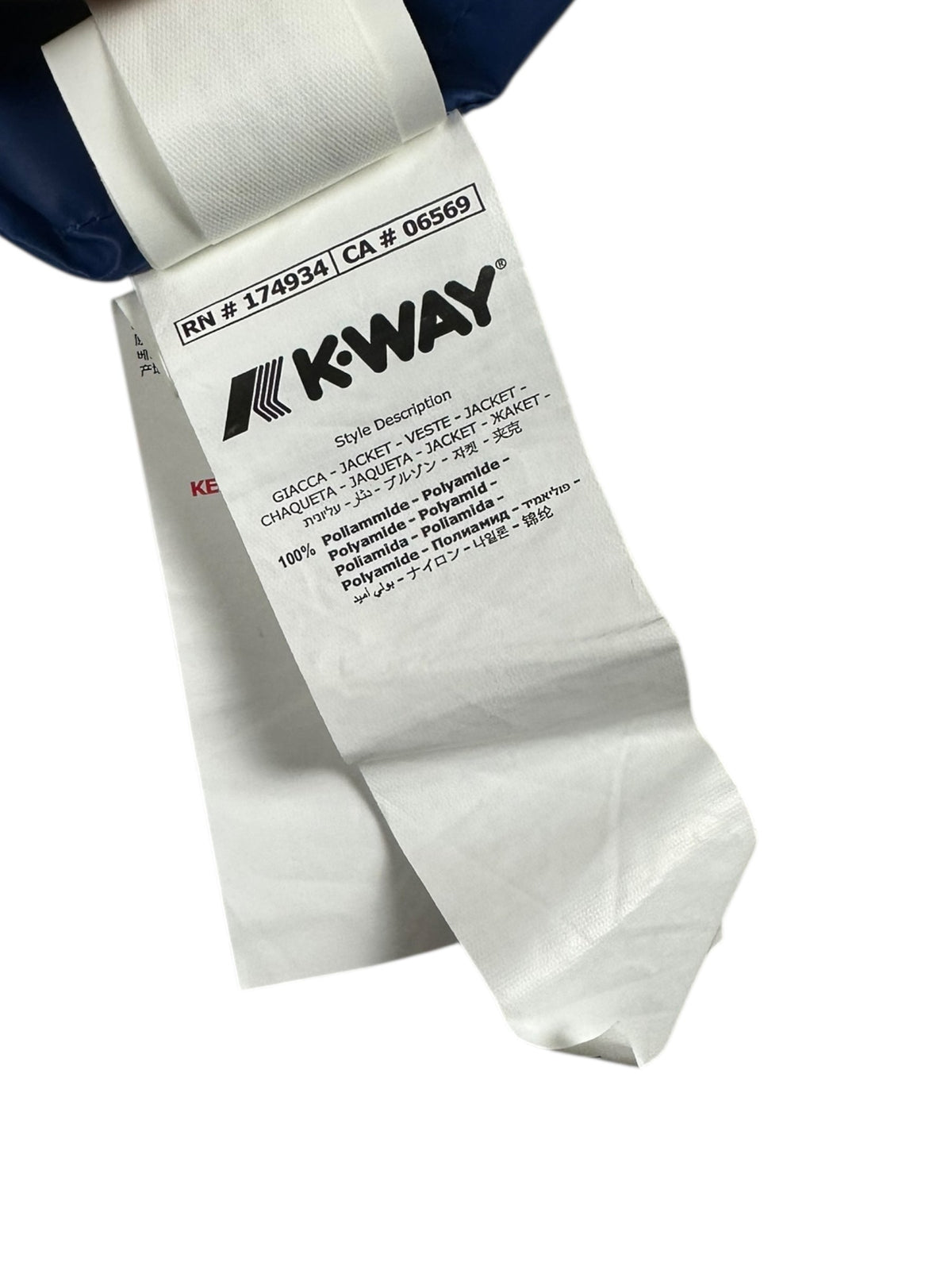 Coupe Vent K-Way x Comme des Garçons bleu taille XS - vue 4