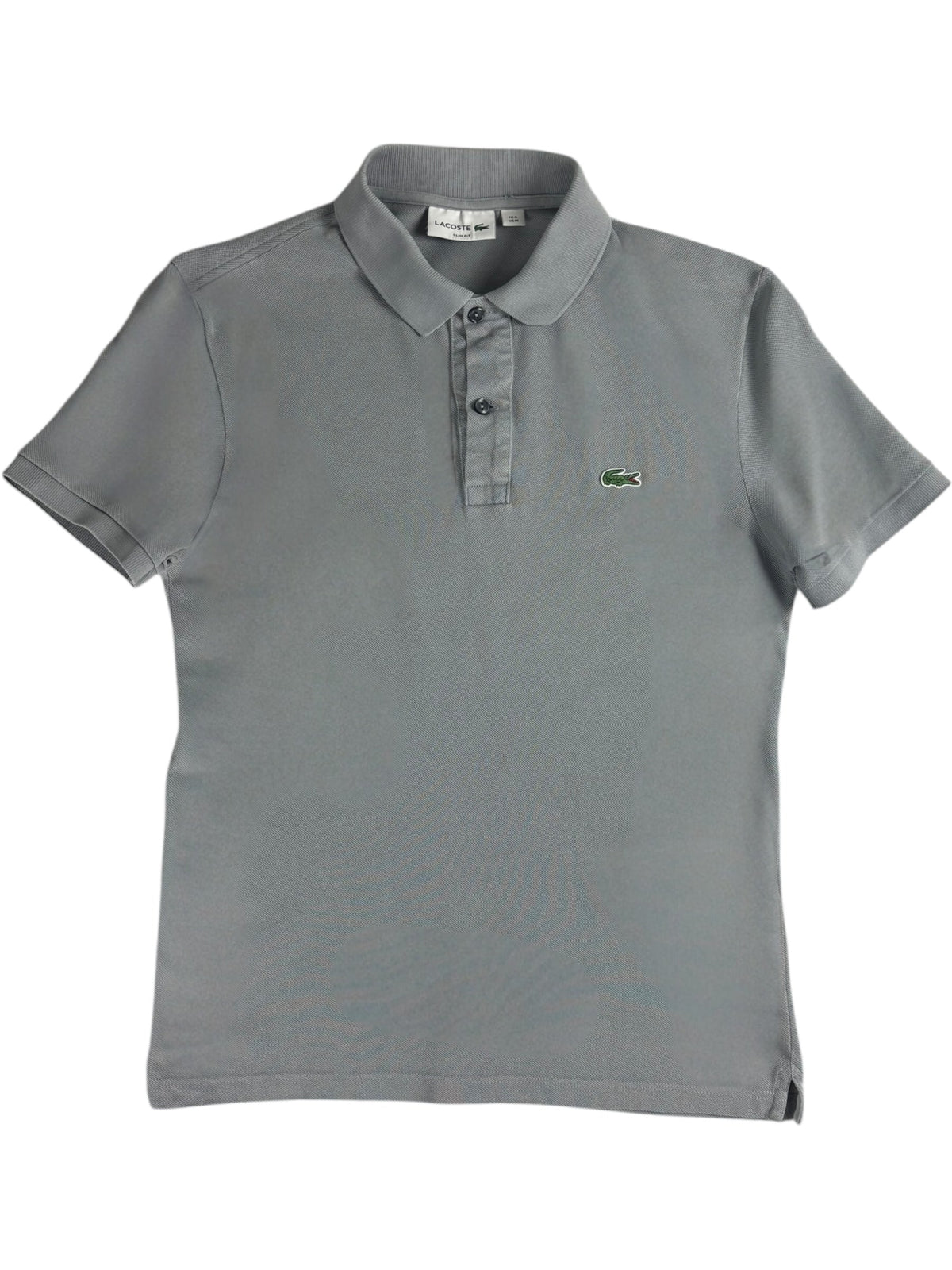Polo Lacoste gris taille M - Vue de face