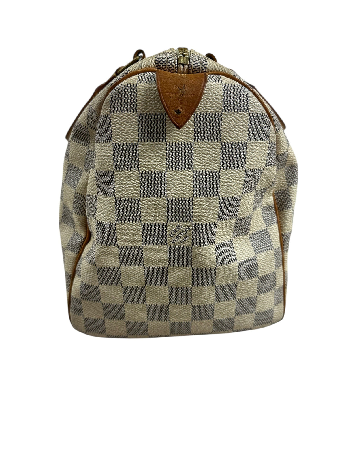 Sac Louis Vuitton beige / marron taille 30 - Vue 7