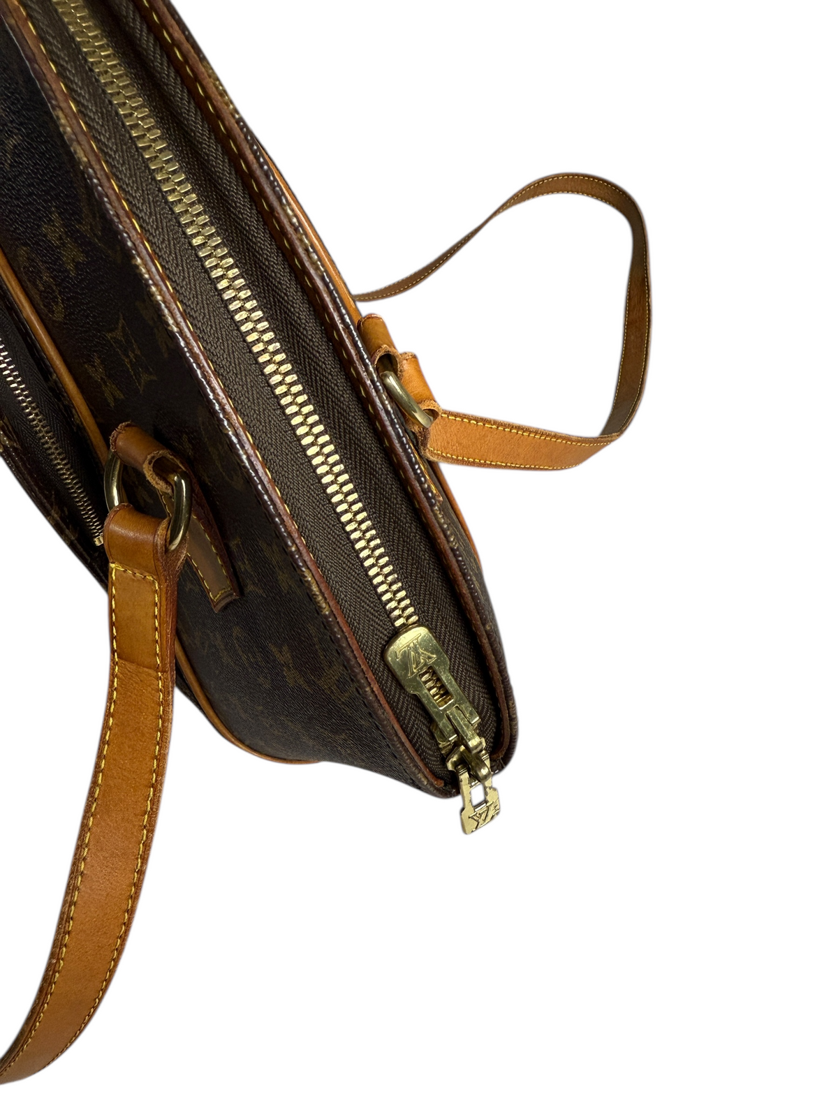 Sac Louis Vuitton marron taille 30 - Détail