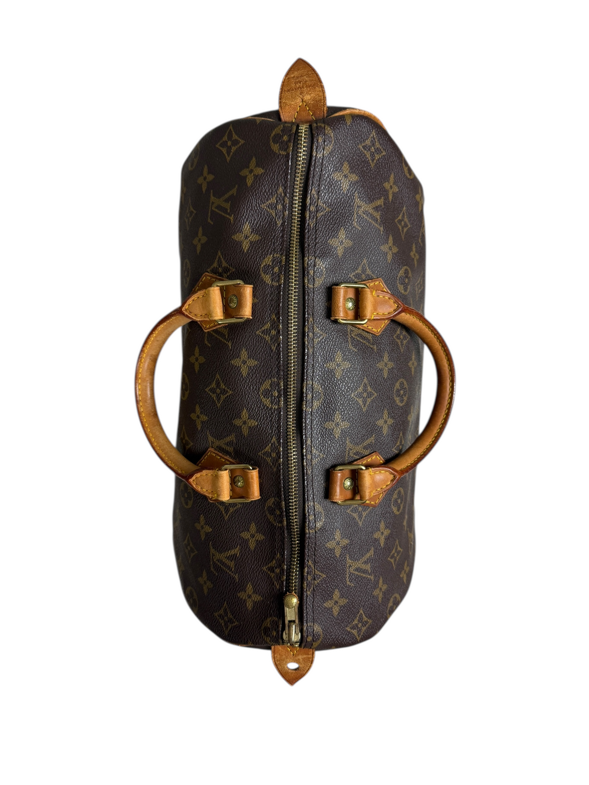 Sac Louis Vuitton marron taille 35 - Détail