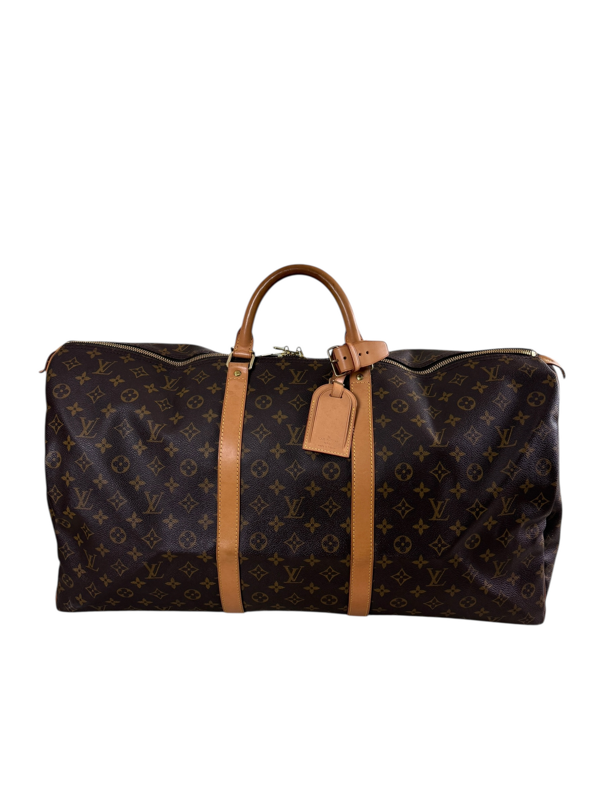 Sac Louis Vuitton marron taille 60 - Vue de face