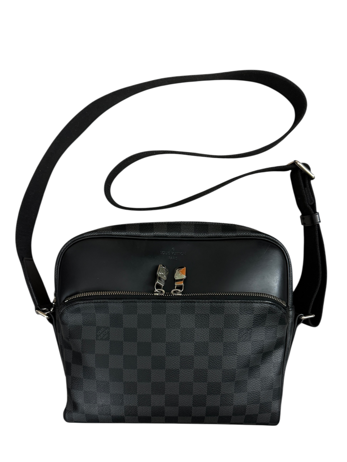Sac Louis Vuitton noir taille PM - Vue de dos