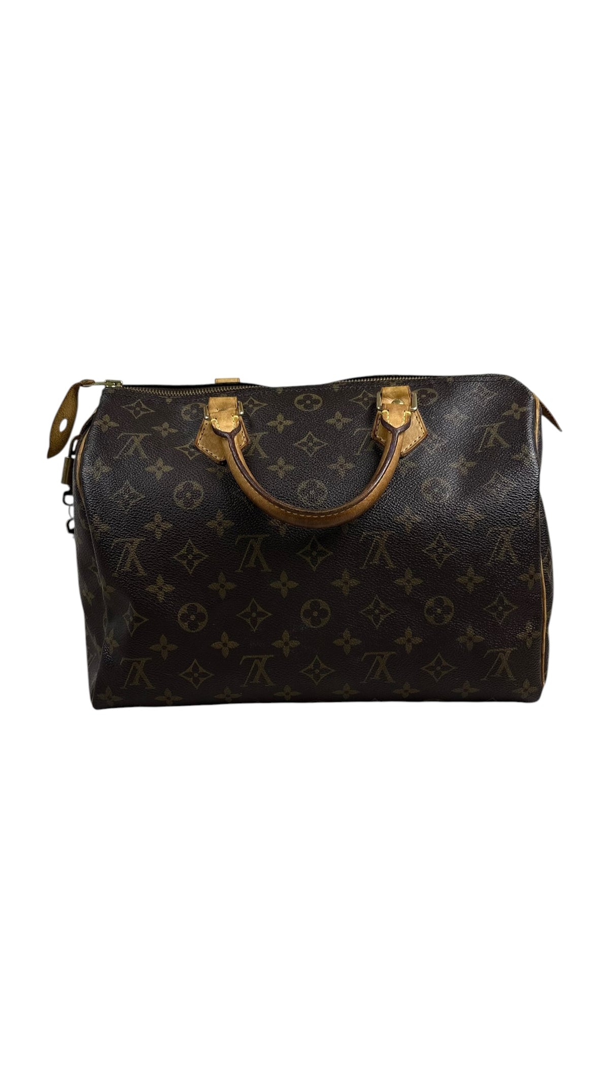 Sac Louis Vuitton Speedy 30 toile Monogram marron, seconde main authentifiée — vue 1