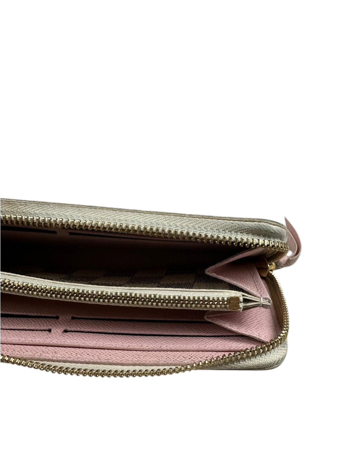 Porte-feuille Louis Vuitton Clémence Damier Azur rose taille UNI - vue 6