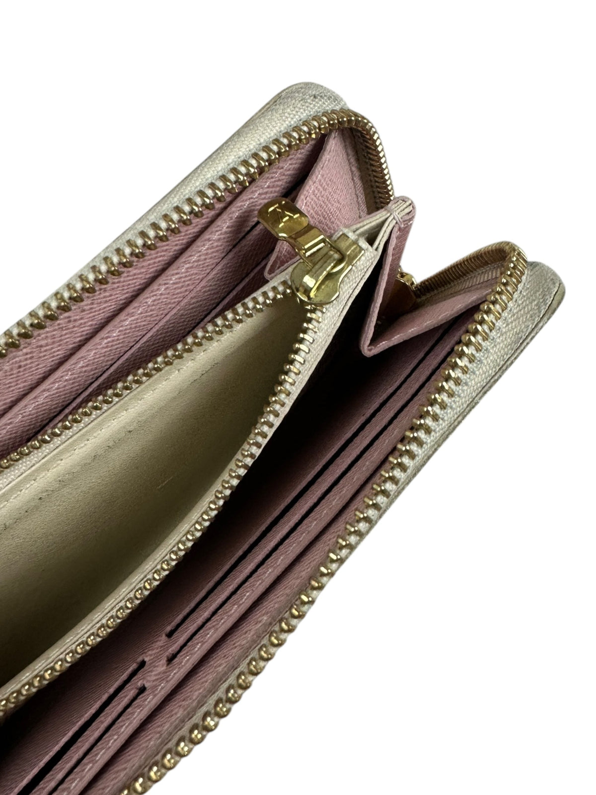 Porte-feuille Louis Vuitton Clémence Damier Azur rose taille UNI - vue 7