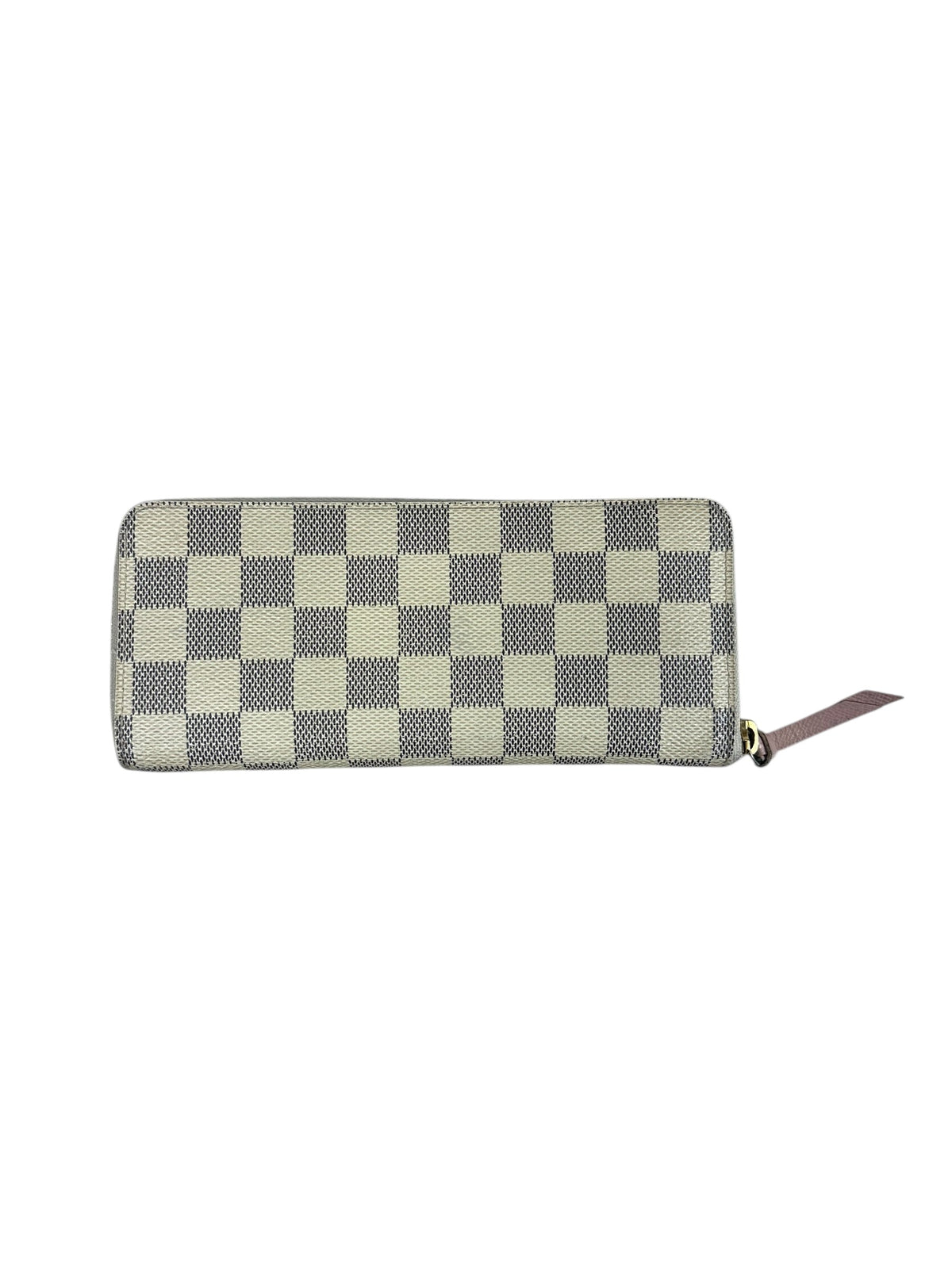 Porte-feuille Louis Vuitton Clémence Damier Azur rose taille UNI - vue 2