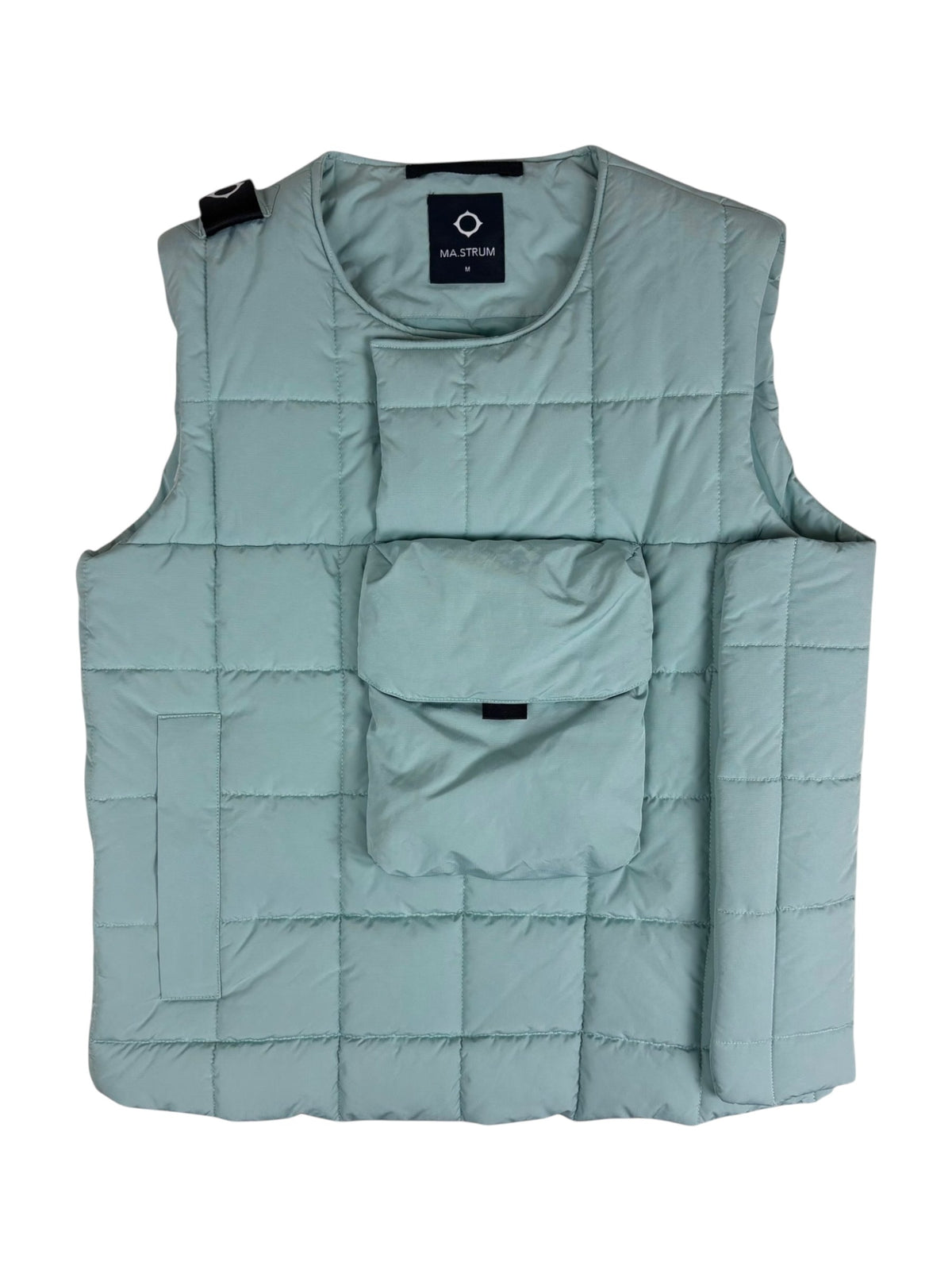 Gilet Ma.Strum turquoise taille M - Vue de face