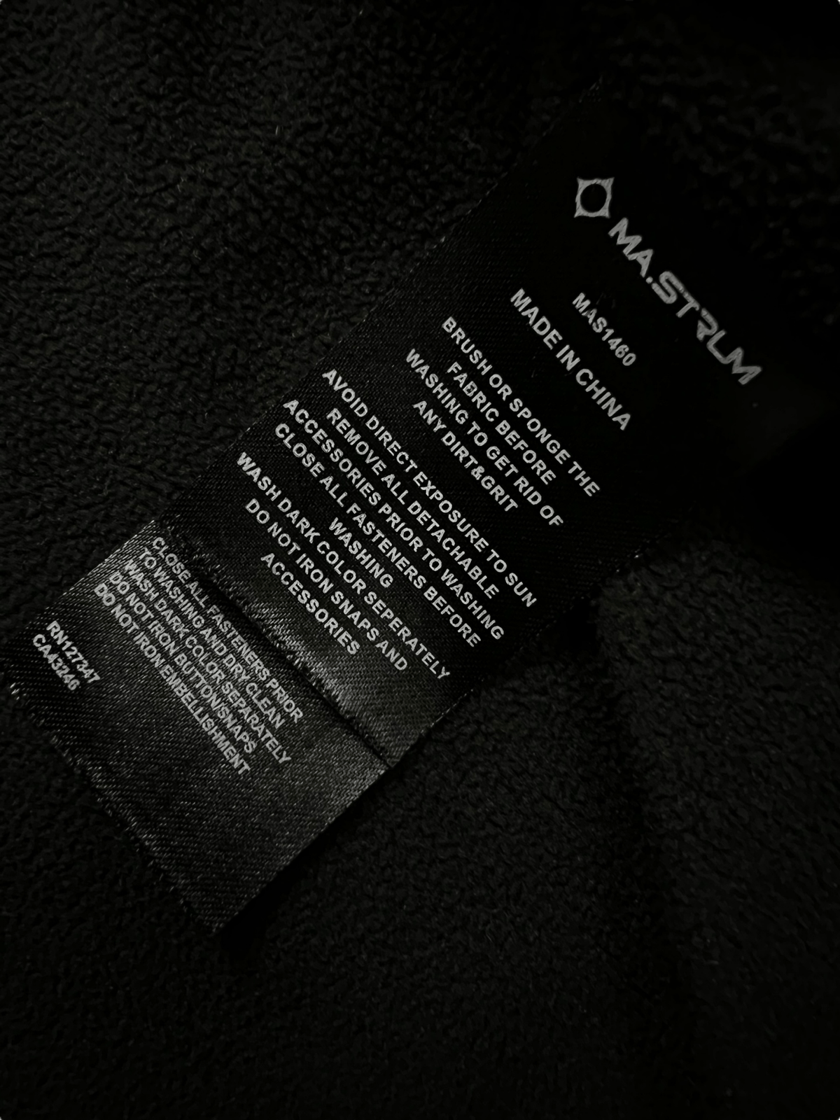 VESTE MA.STRUM TWO - PLY RIPSTOP - NB08 SHOP