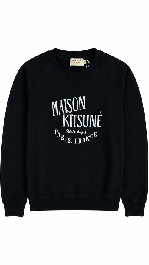 Maison Kitsuné Crewneck Jumper - Black - New