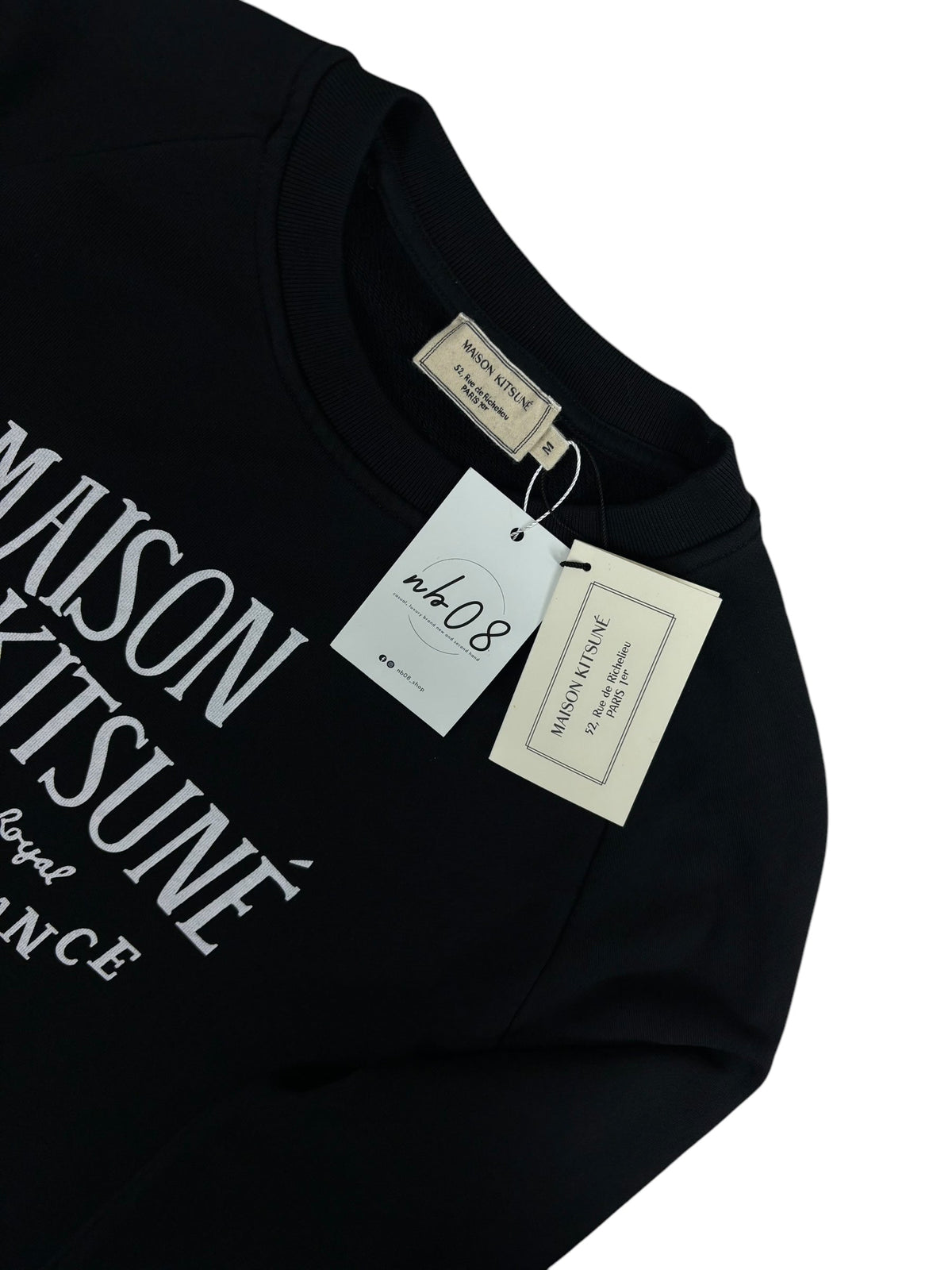 Maison Kitsuné jumper, black, size S - Back view