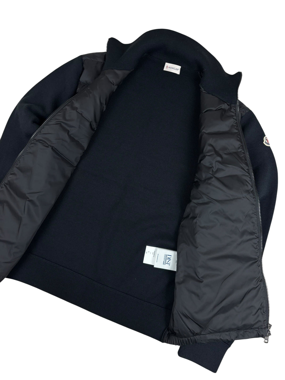 Cardigan Moncler noir taille L - Logo et étiquette