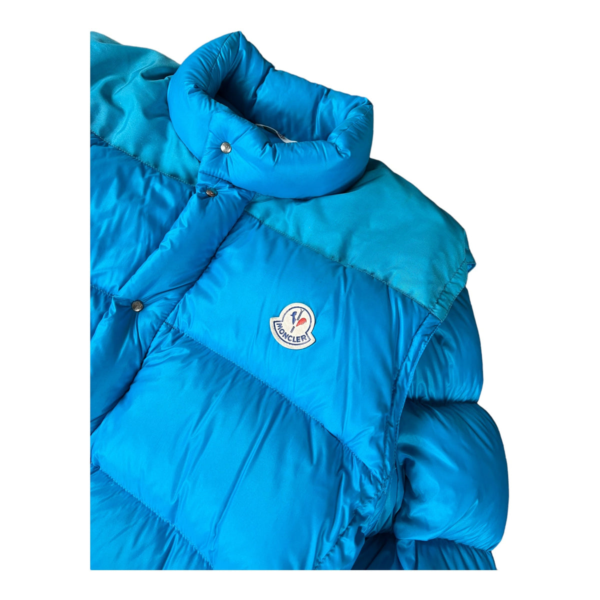 Doudoune Moncler Grenoble bleu taille L, vue de dos — vue 2