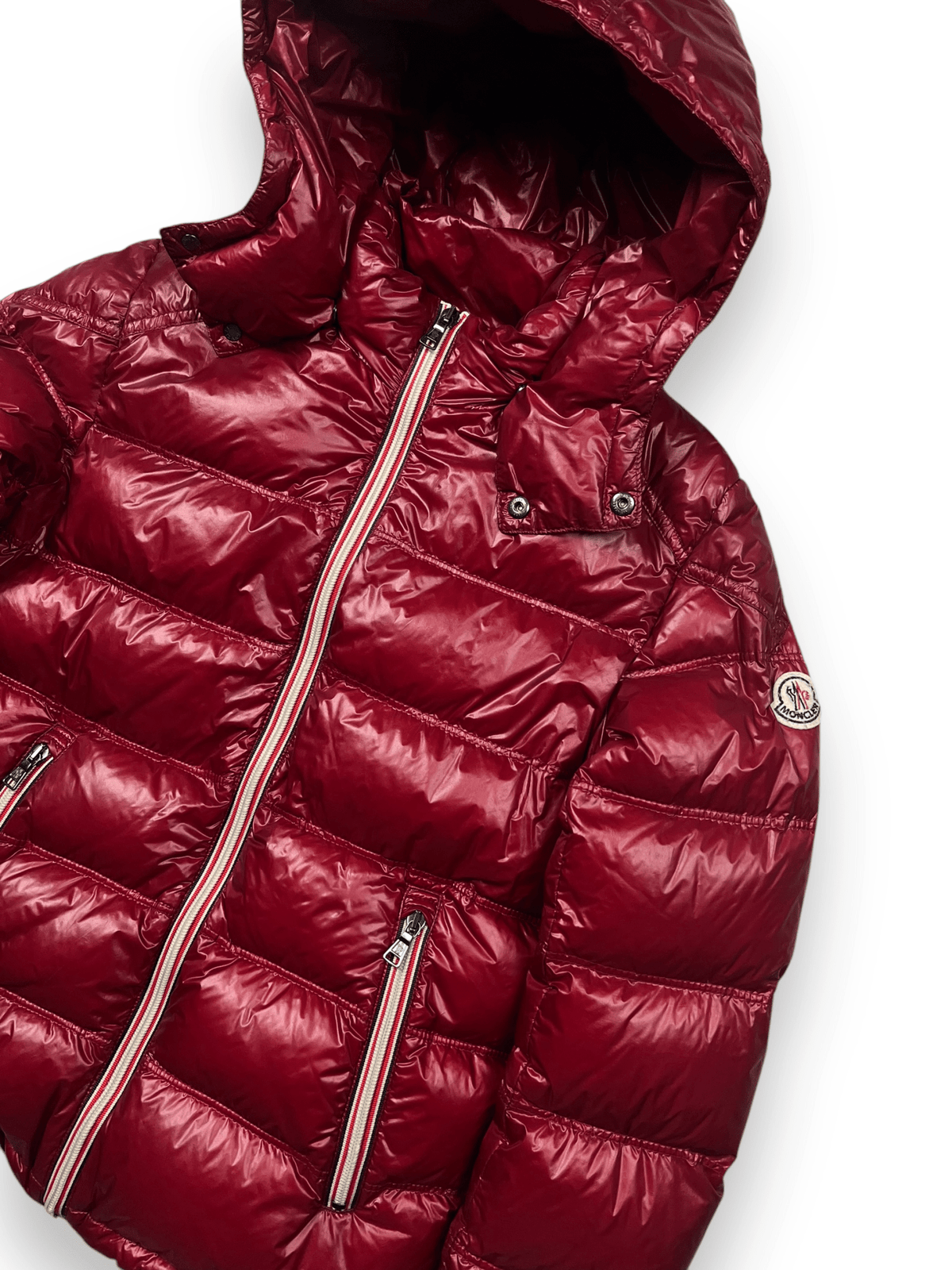 Doudoune Moncler Gaston Junior bordeaux taille 12 ans, vue de dos — vue 2