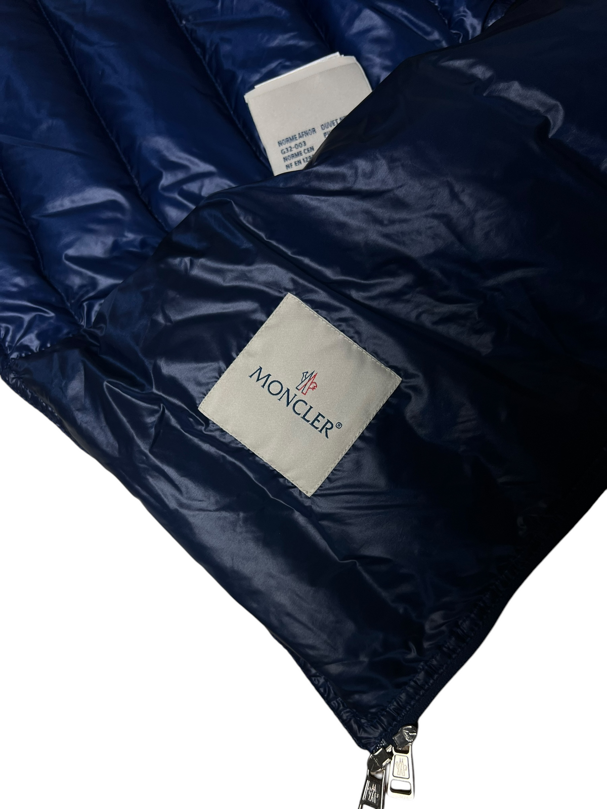 Gilet Moncler bleu taille S - Détail