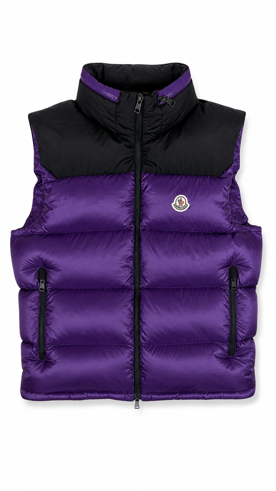 Gilet Doudoune Moncler Ophrys violet taille 3 (L), seconde main authentifiée NB08 — vue 1