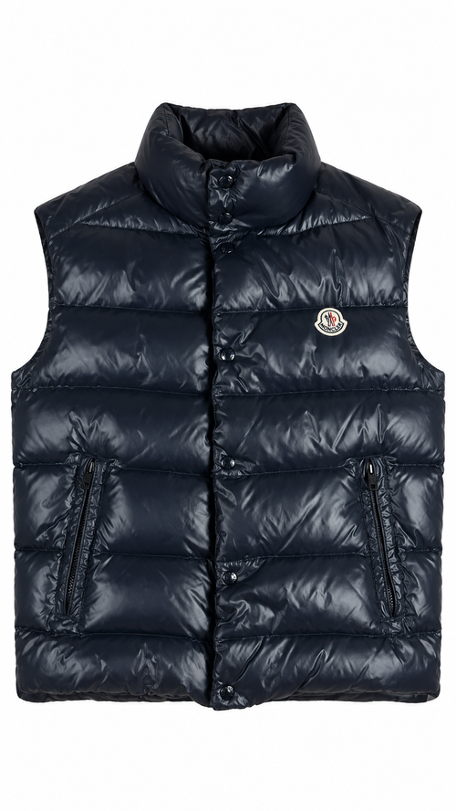 Gilet imbottito Moncler Tib - Blu navy - Taglia 3