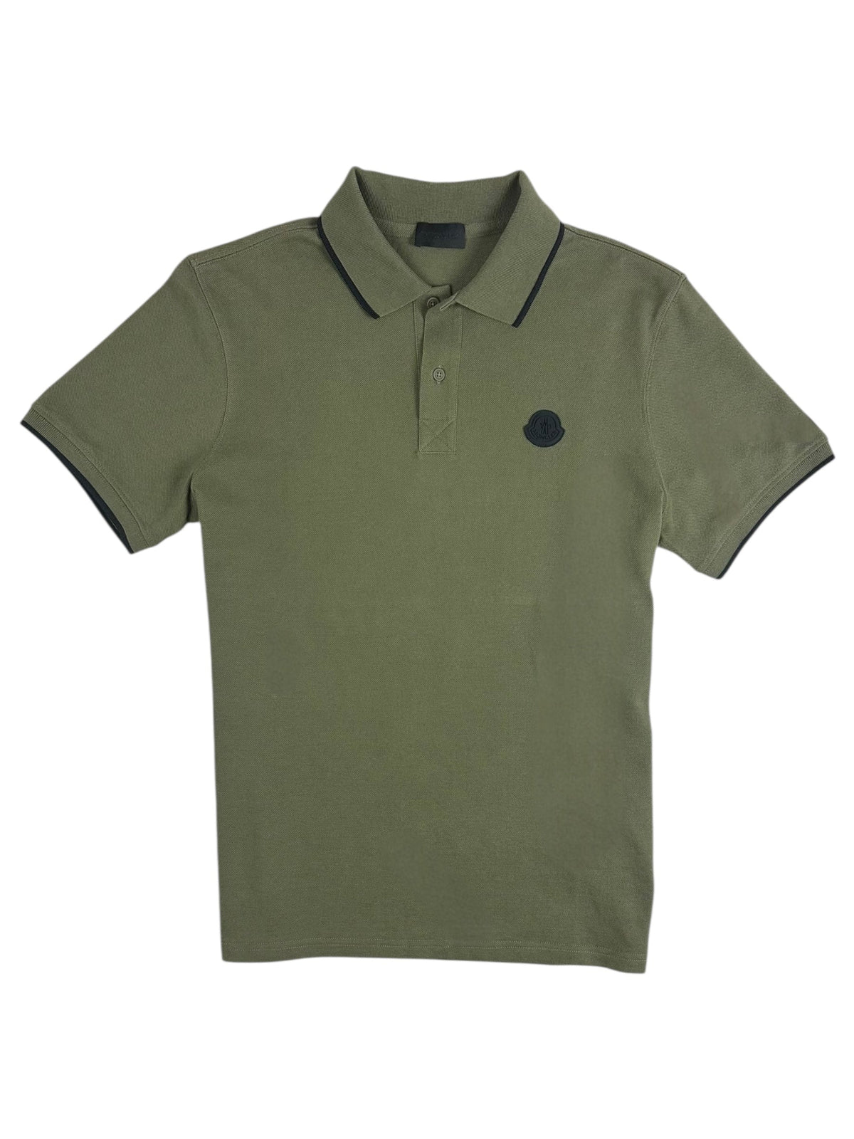 Polo Moncler kaki taille M - Vue de face