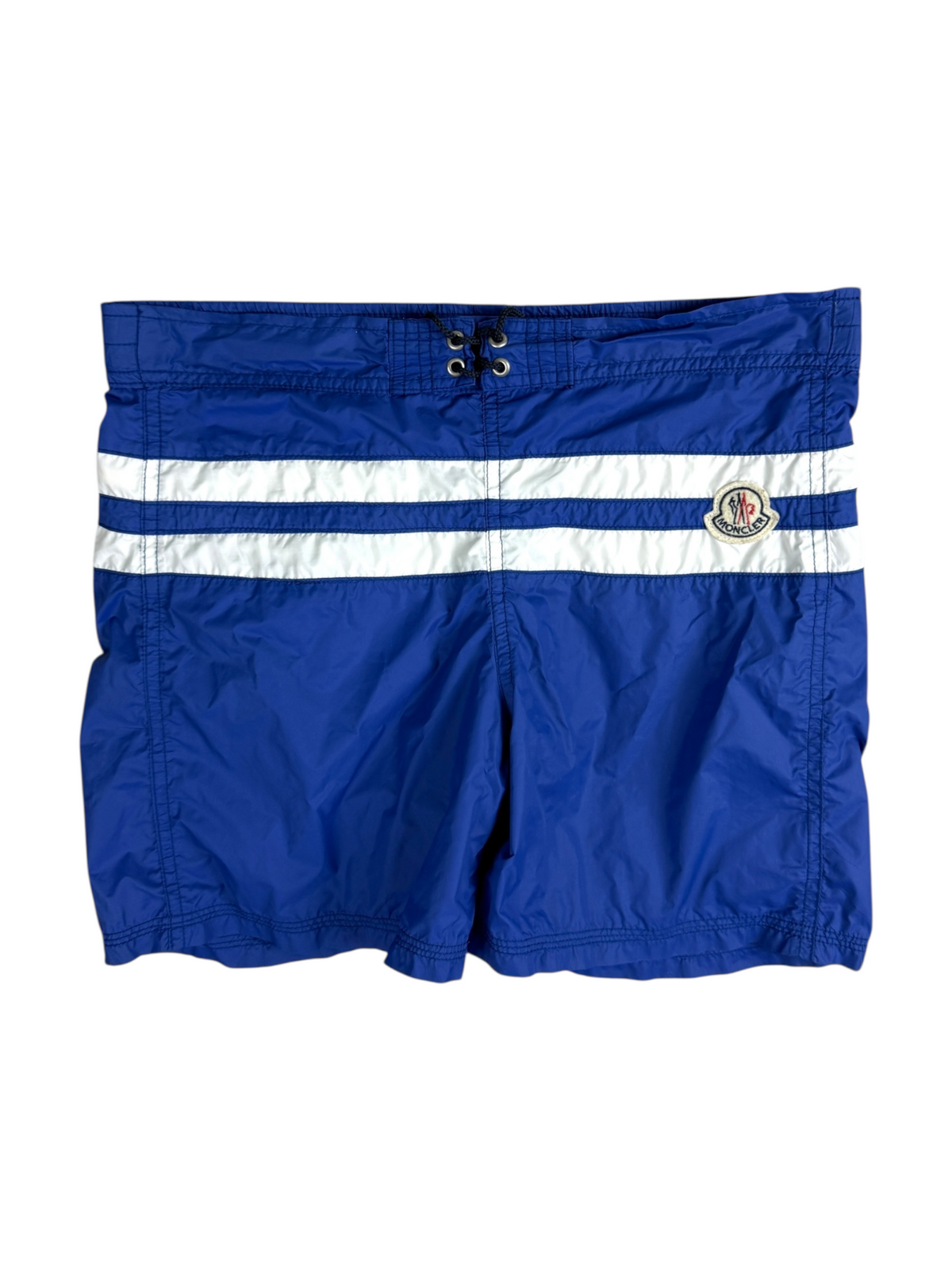Short Moncler bleu taille 14 ans - Vue de face