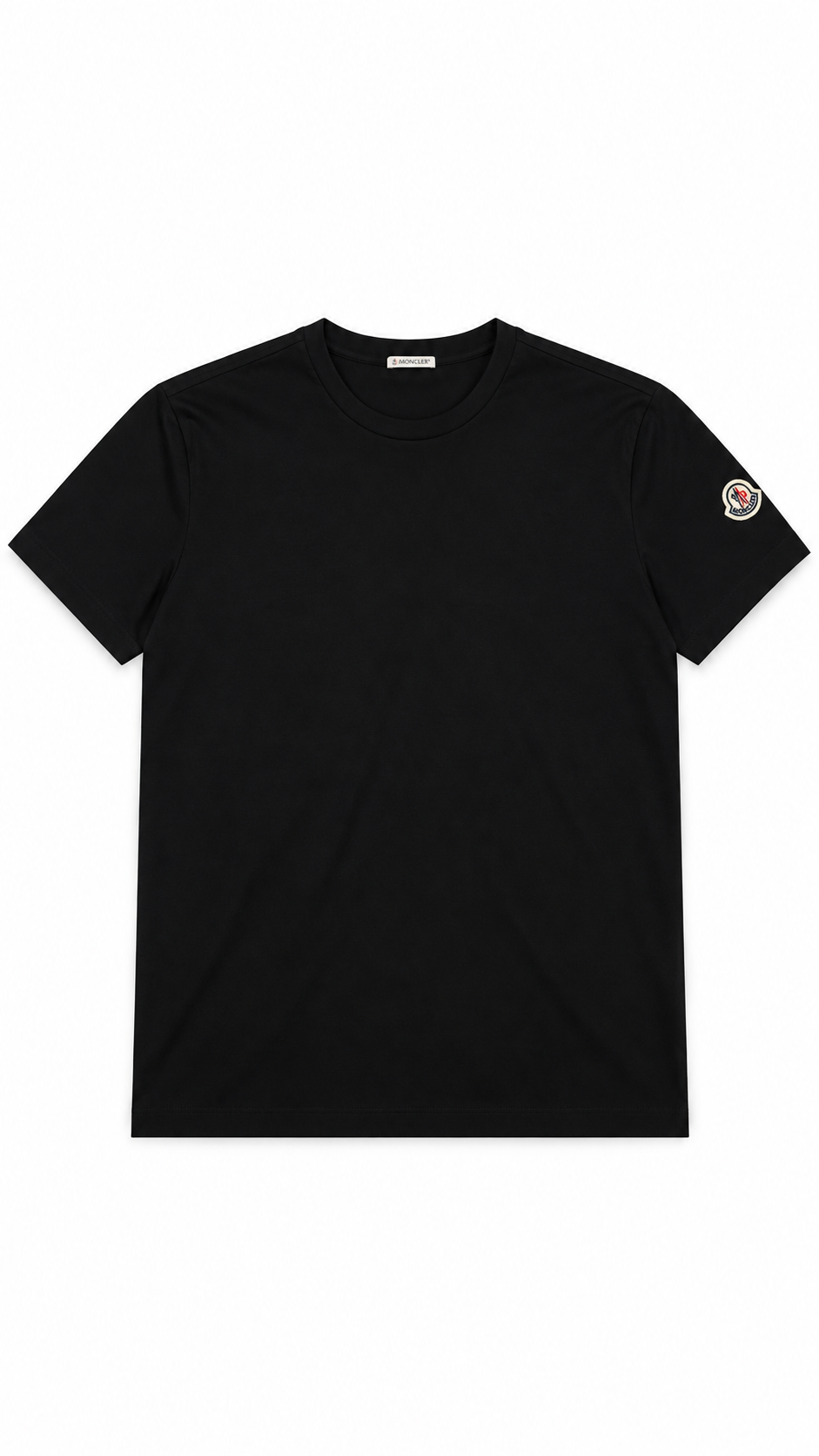 Tee-shirt Moncler Écusson Logo noir taille XL, neuf — vue 1