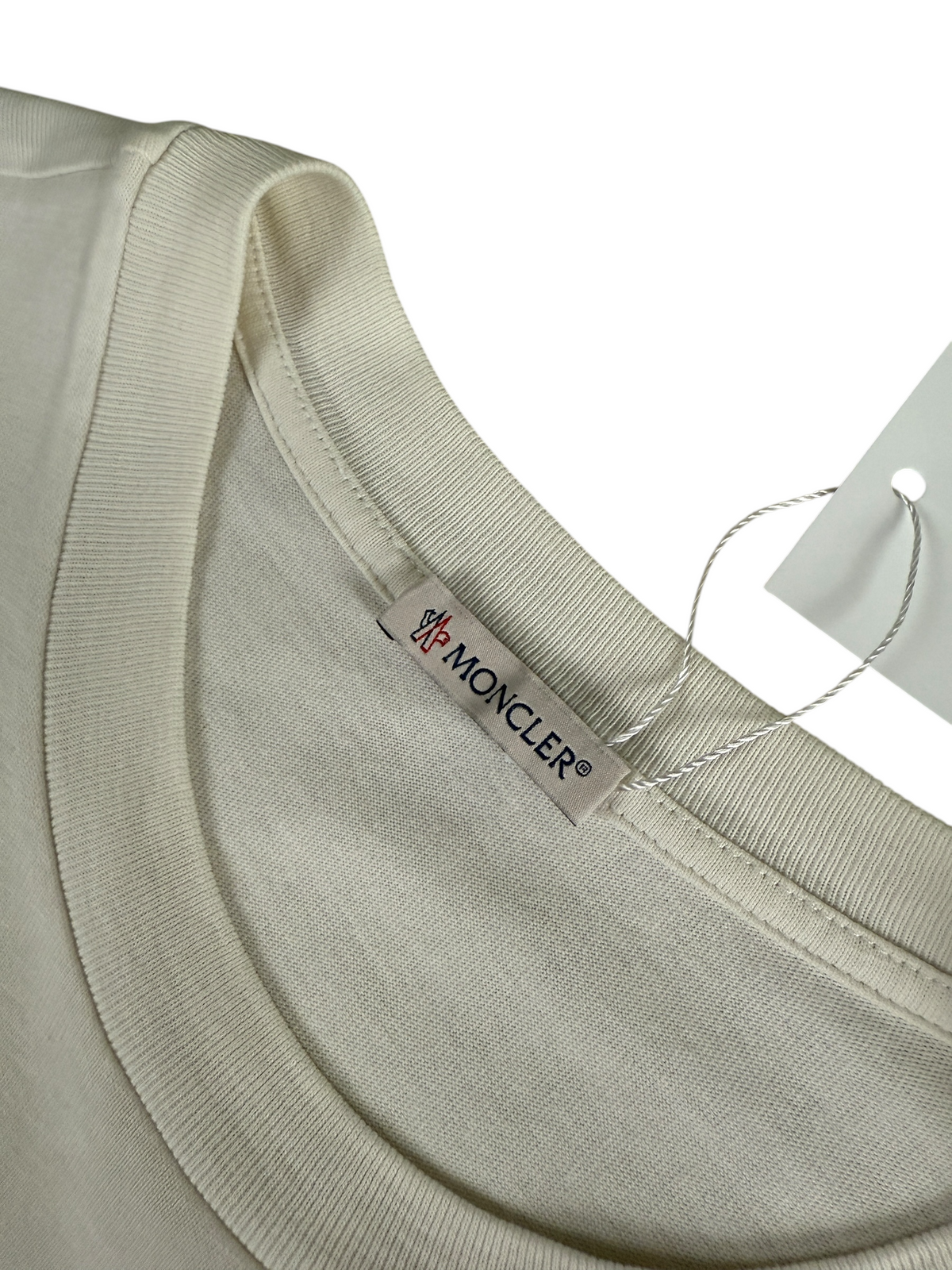 Veste Moncler blanc taille S - Détail