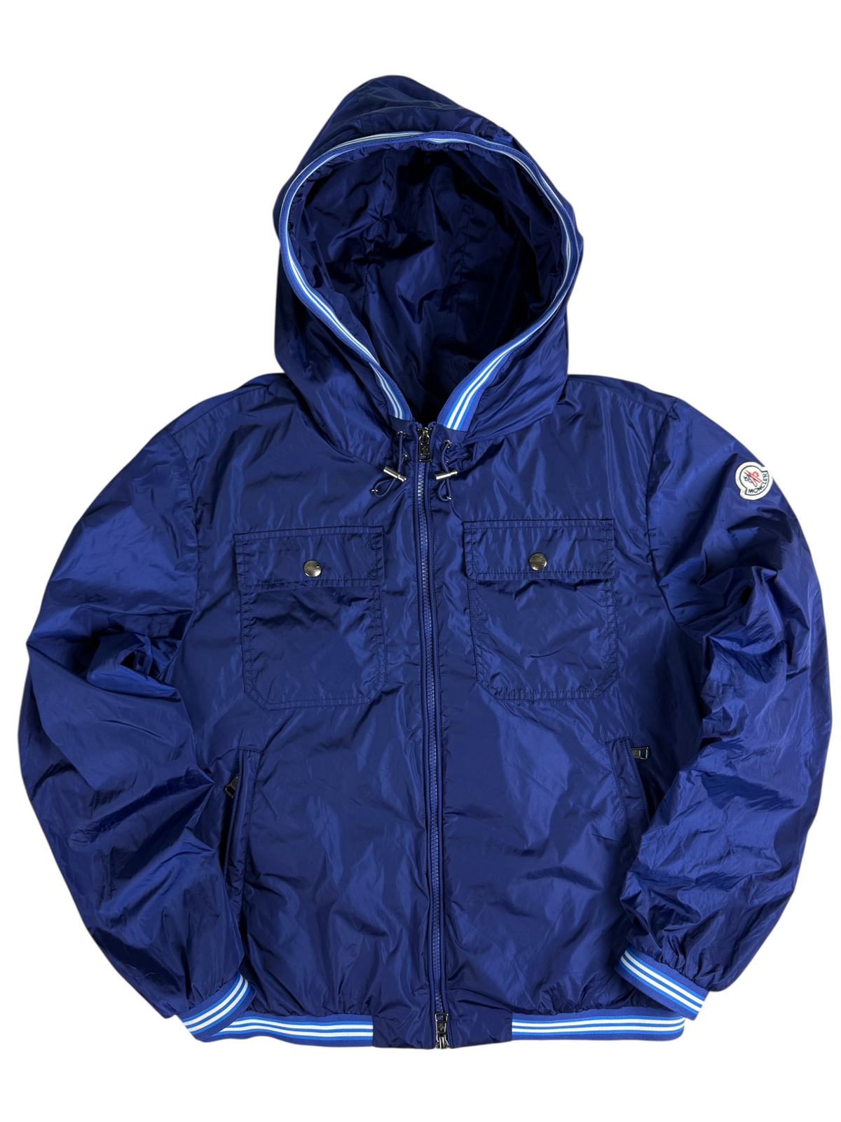 Veste Moncler bleu taille 1 - Vue de face