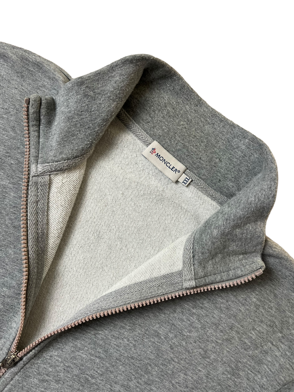 Veste Moncler gris taille L - Détail