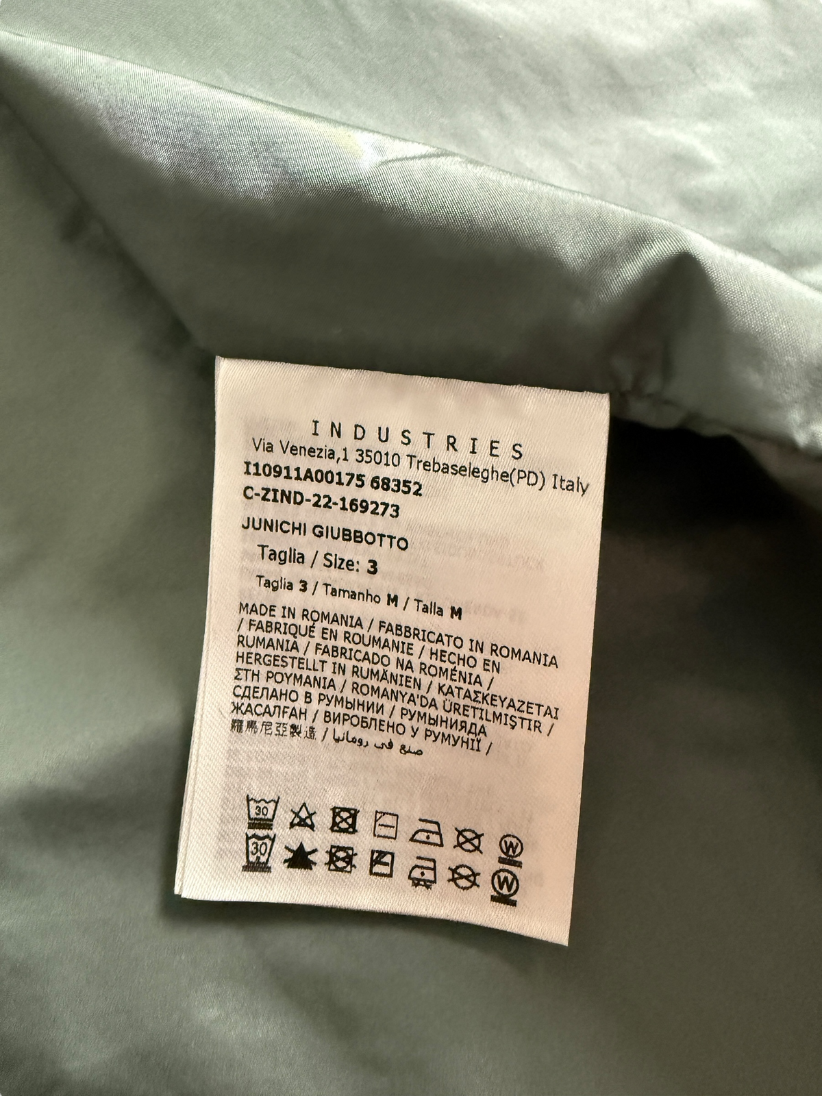 Veste Moncler gris taille M - Vue 6