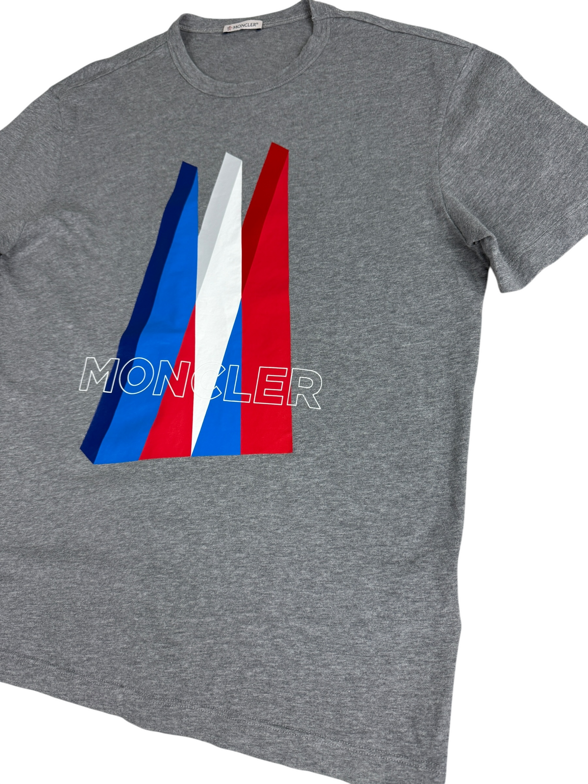 Tee-shirt Moncler gris taille S - vue 2
