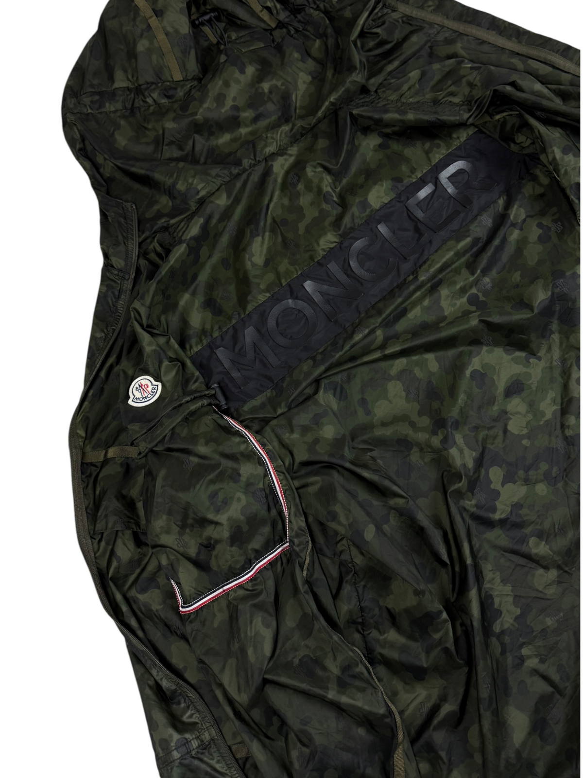 Veste Moncler kaki taille 1 - Vue côté