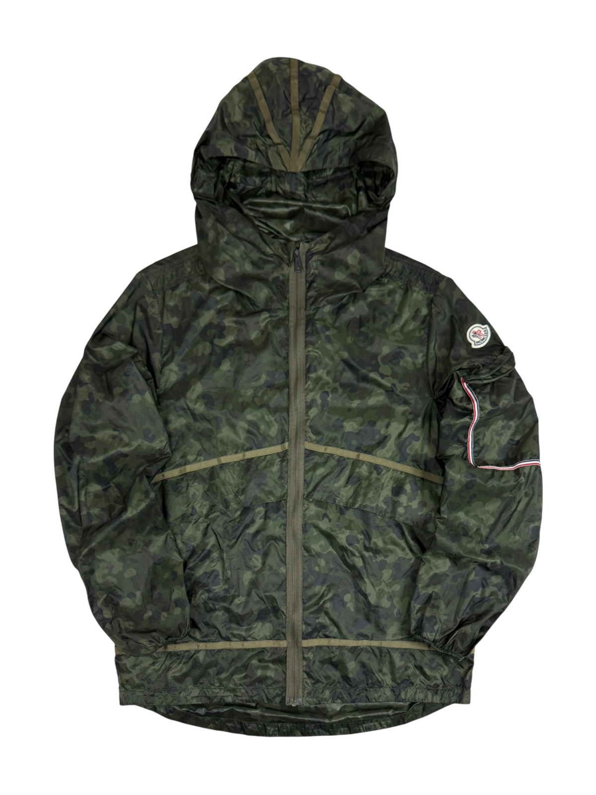 Veste Moncler kaki taille 1 - Vue de face