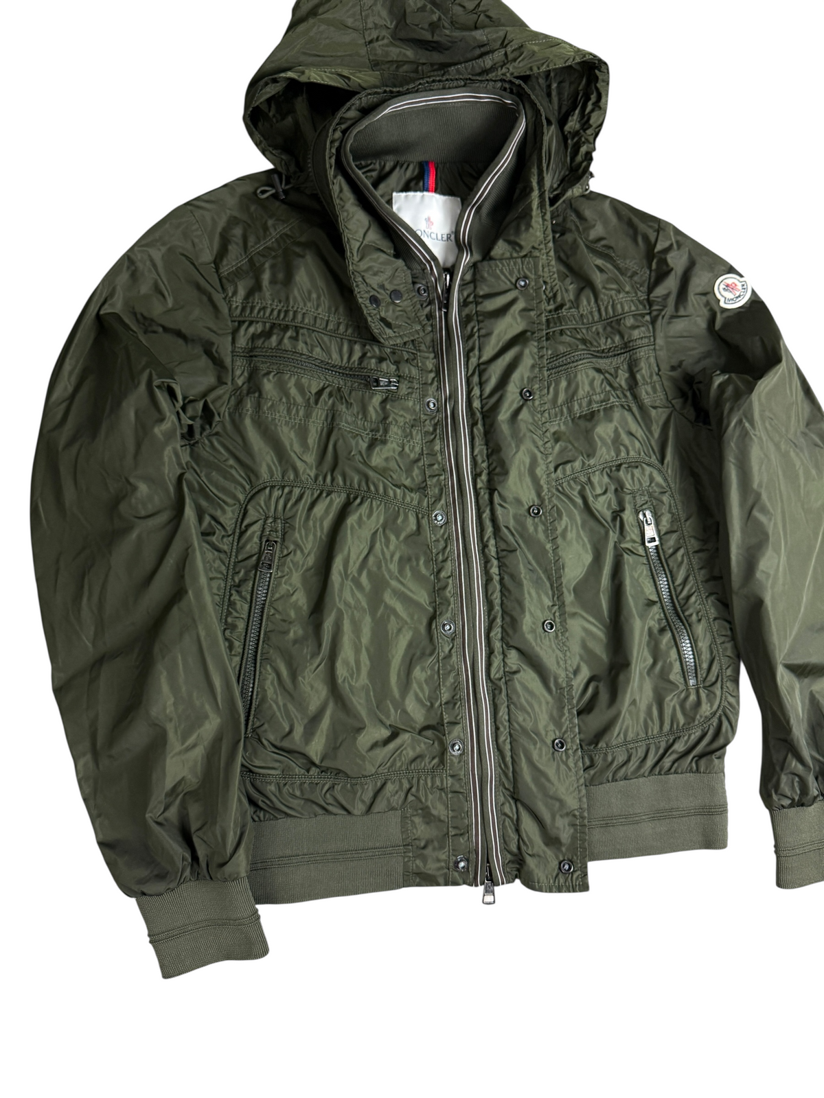 Veste Moncler kaki taille 2 - Détail