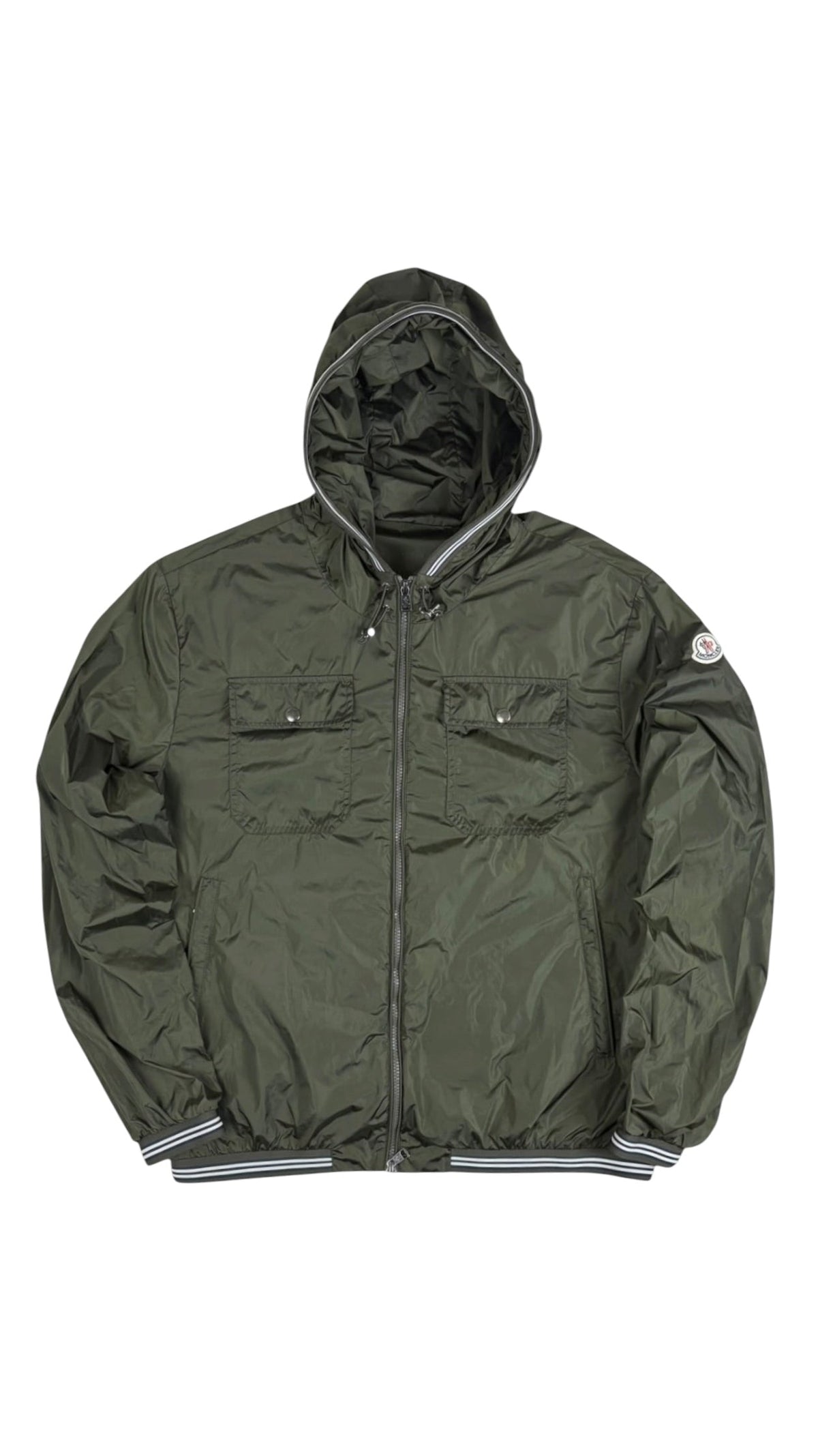 Veste Moncler kaki taille 6 - Vue de face