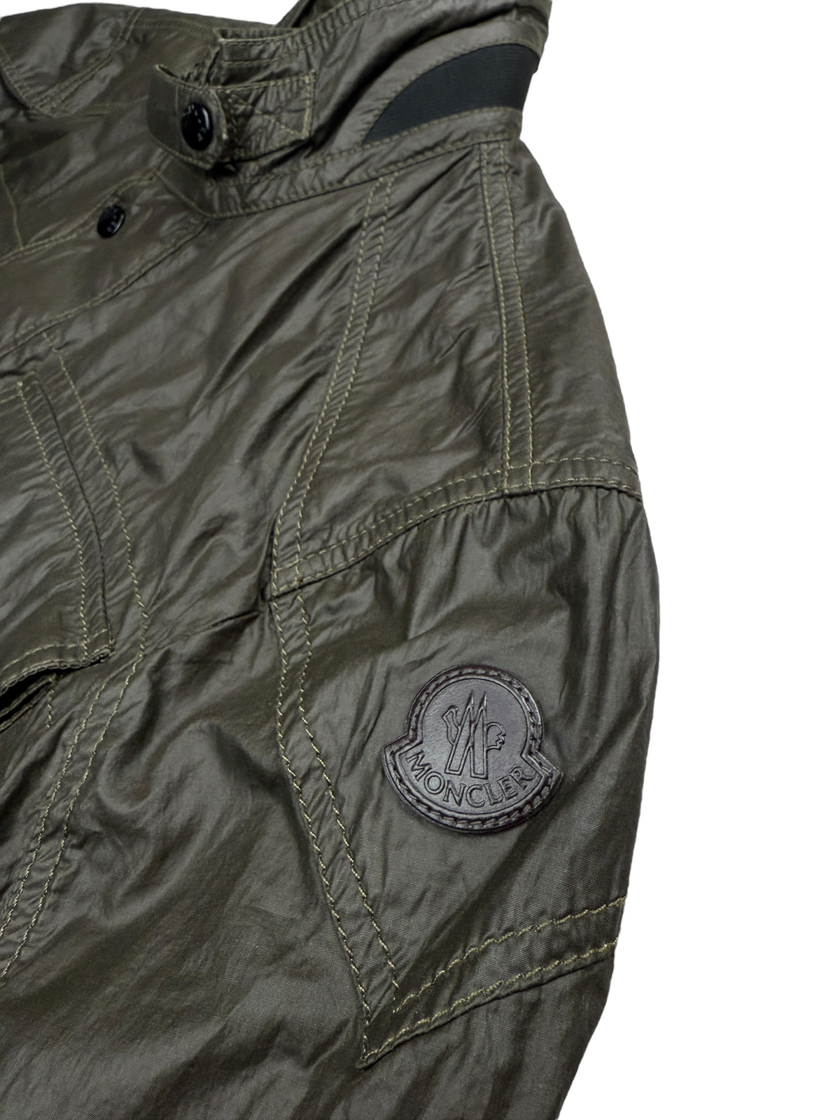 Veste Moncler kaki taille L - Vue de dos