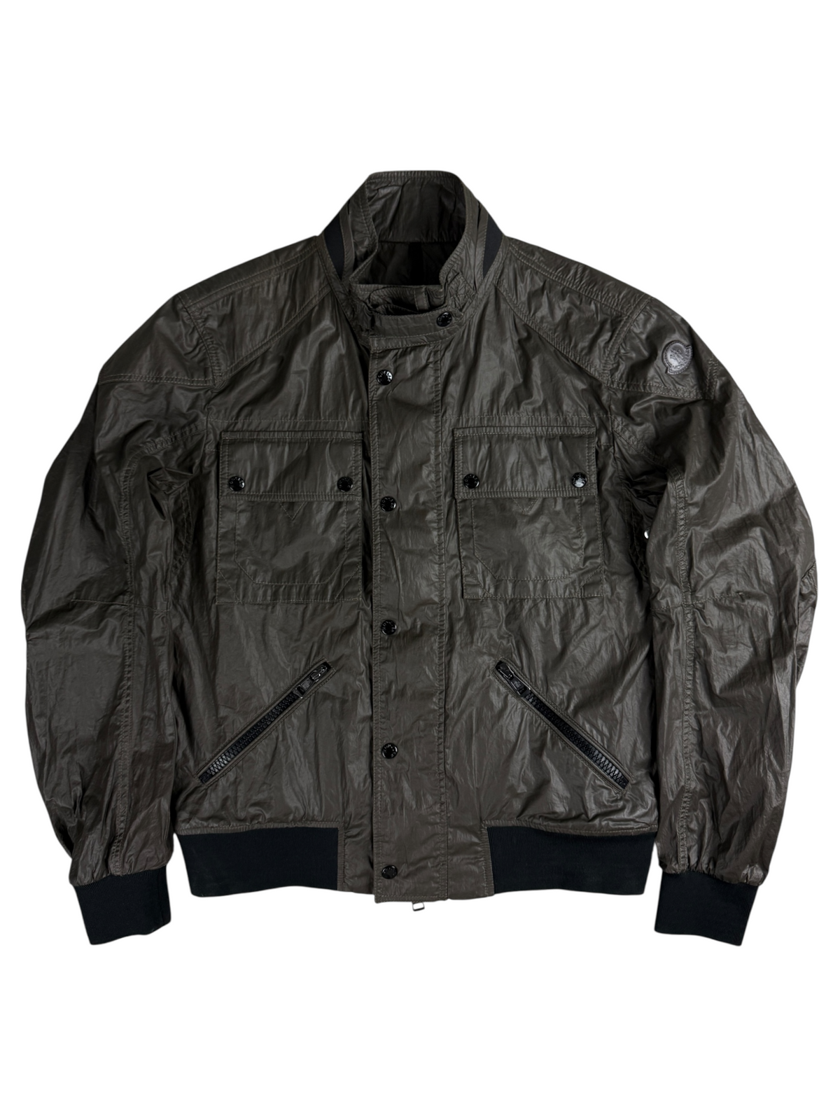 Veste Moncler kaki taille L - Vue de face
