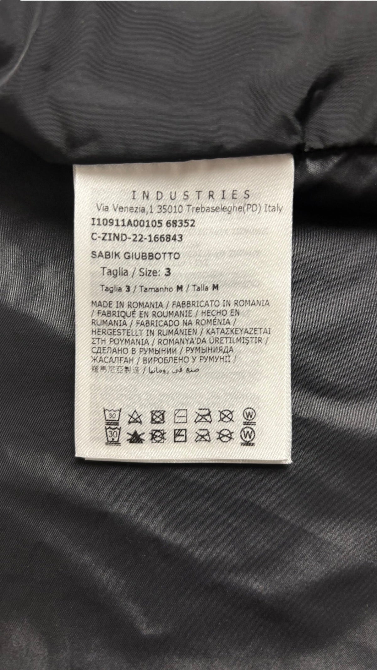 Veste Moncler noir taille 3 - Vue côté